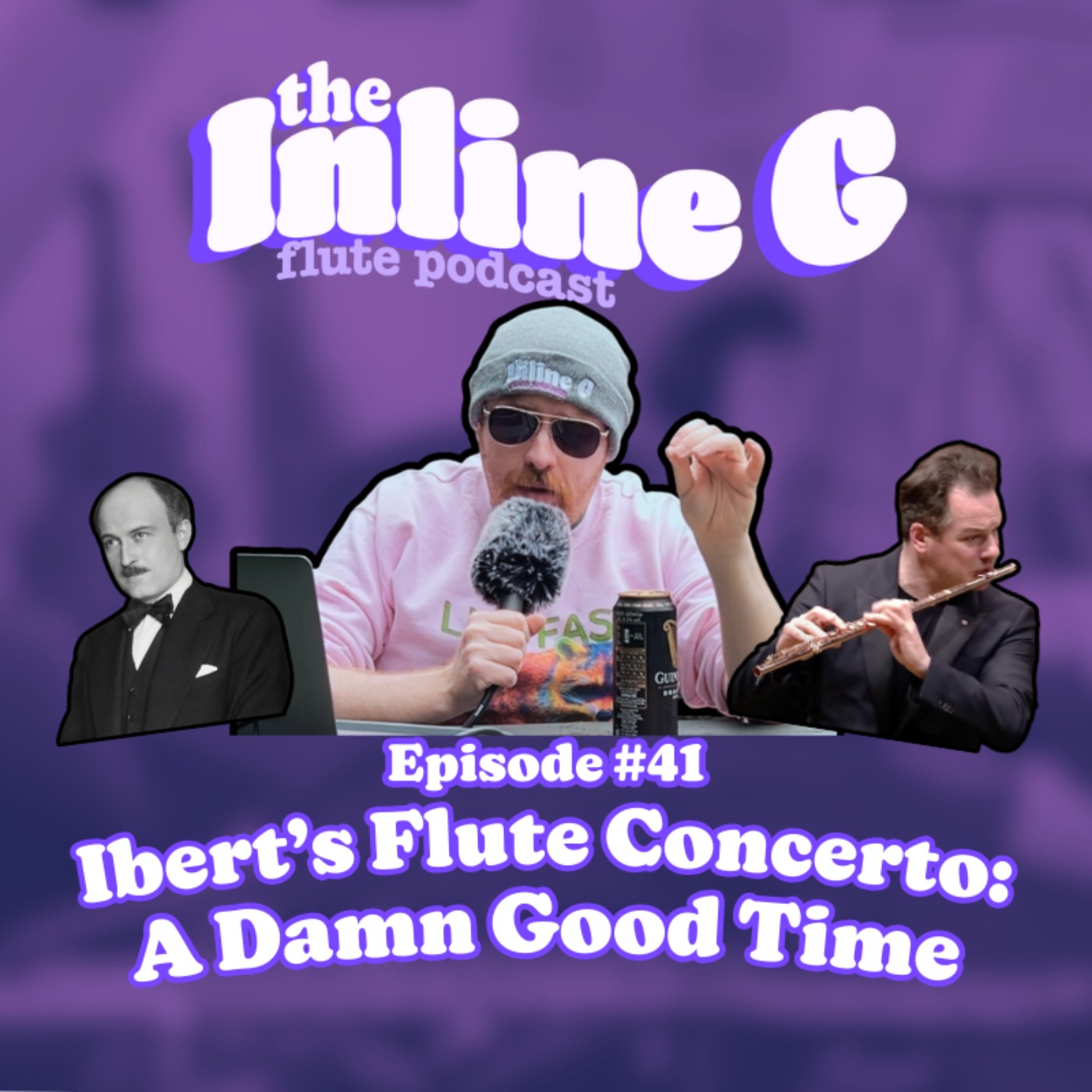cover art for Ibert's Flute Concerto: A Damn Good Time