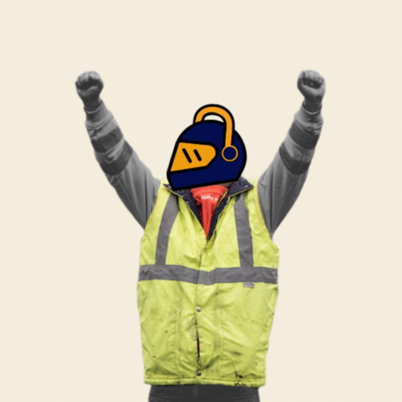 Le gilet jaune du motard