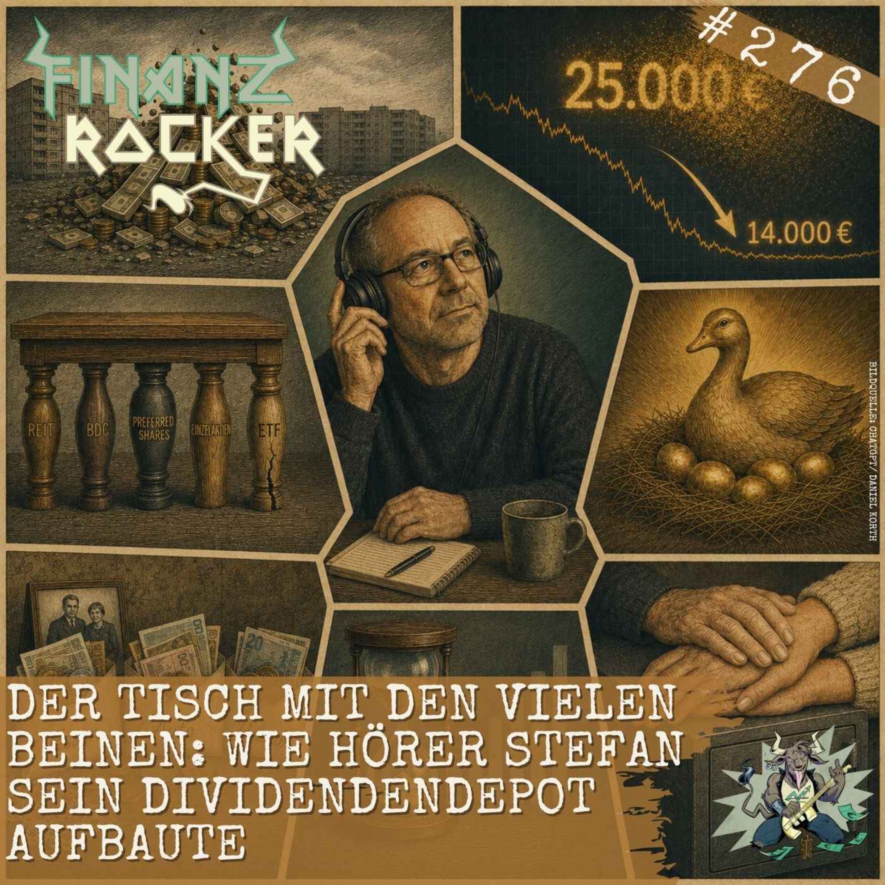 Der Tisch mit den vielen Beinen: Wie Hörer Stefan sein Dividendendepot aufbaute