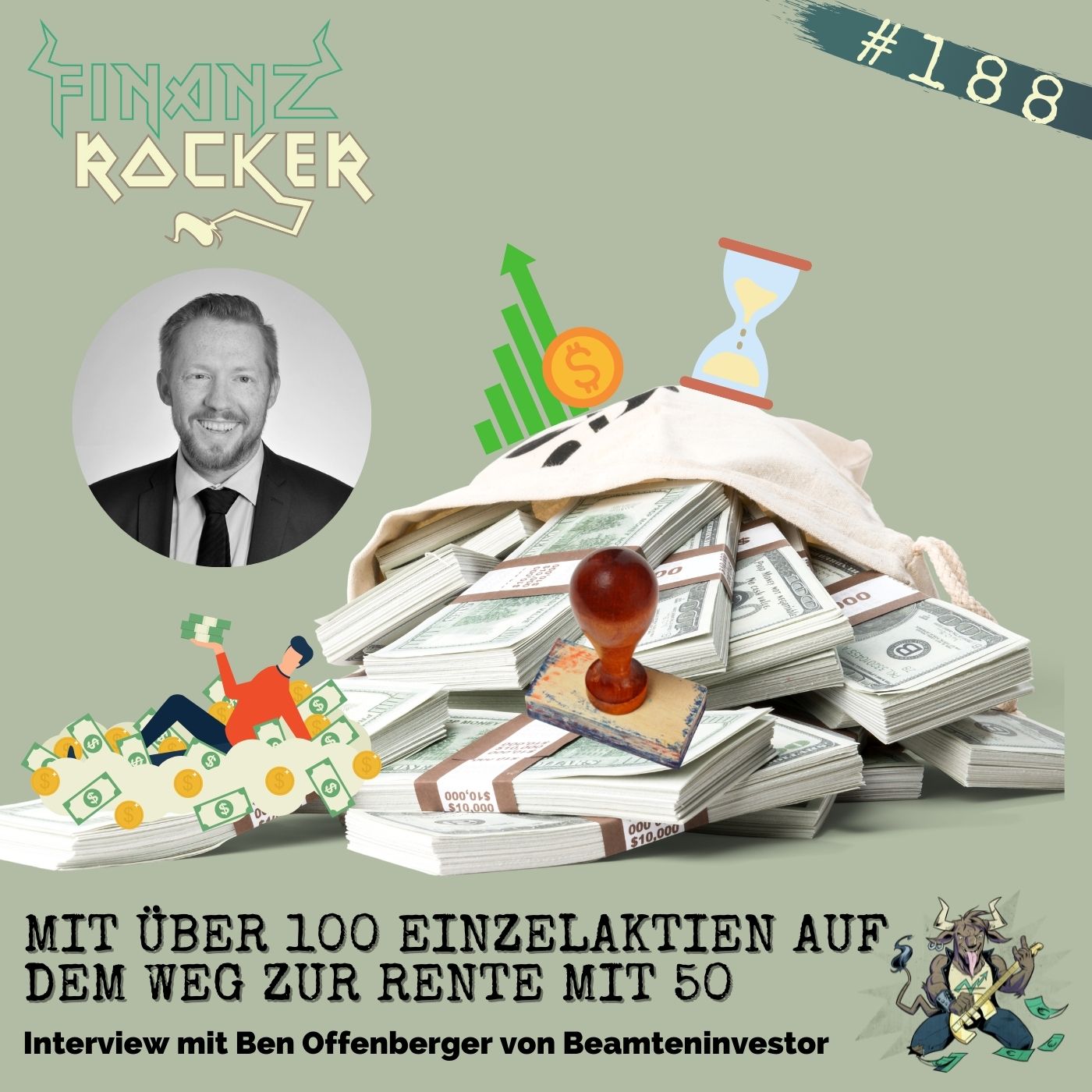 Folge 188: Mit über 100 Einzelaktien auf dem Weg zur Rente mit 50 - Interview mit Beamteninvestor Ben Offenberger