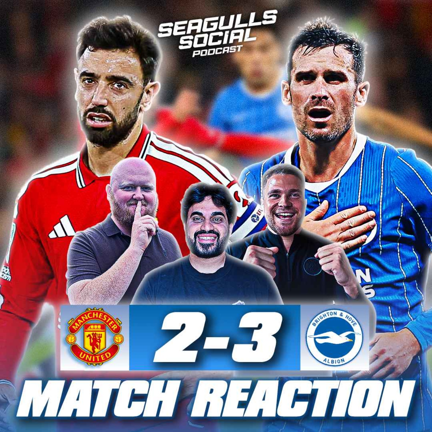 "YOU GOT PECKED BY THE SEAGULLS!" | Man Utd 2-3 Brighton | MATCH REACTION