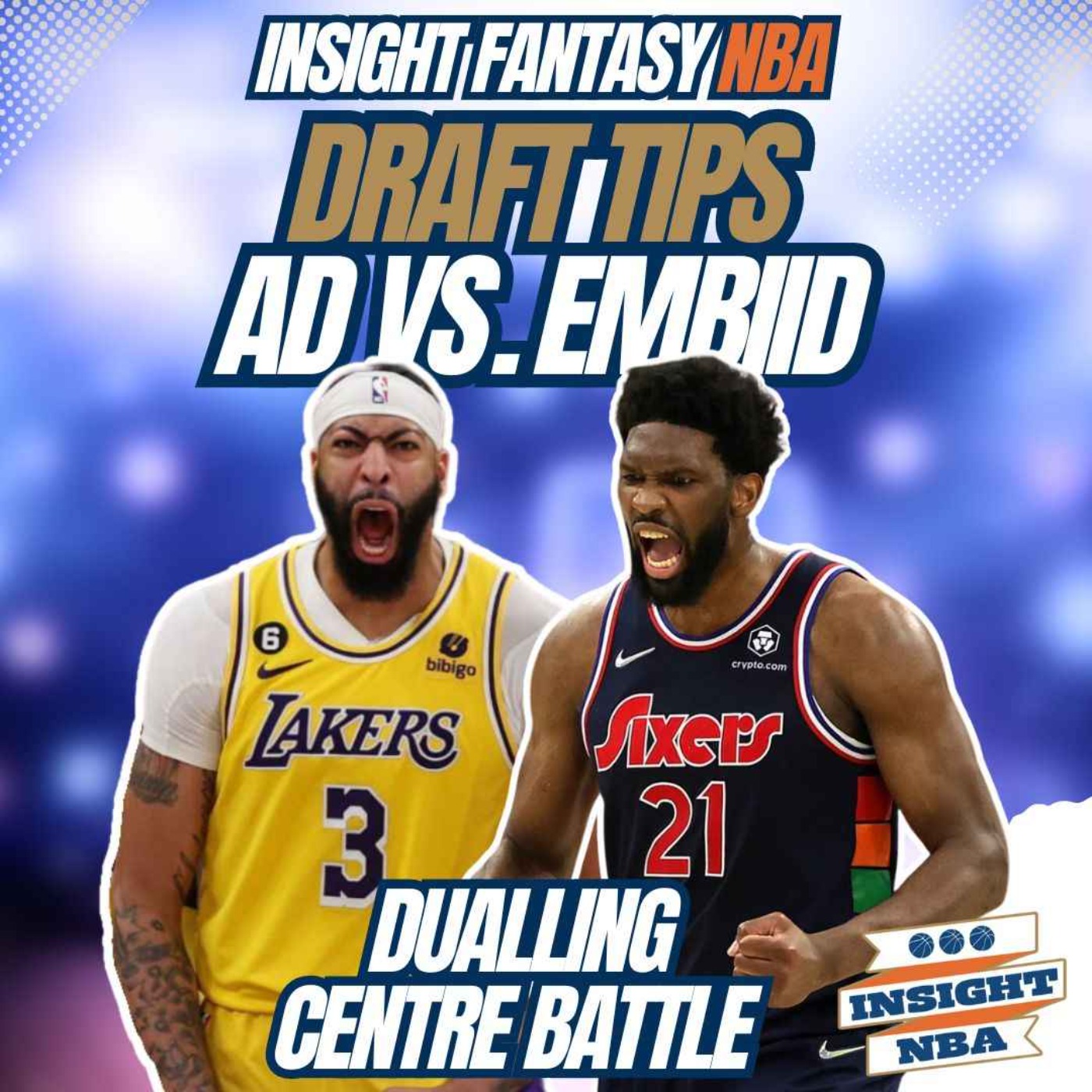 NBA Fantasy Basketball | Mock Draft Battle | AD vs. Embiid Builds episode artwork