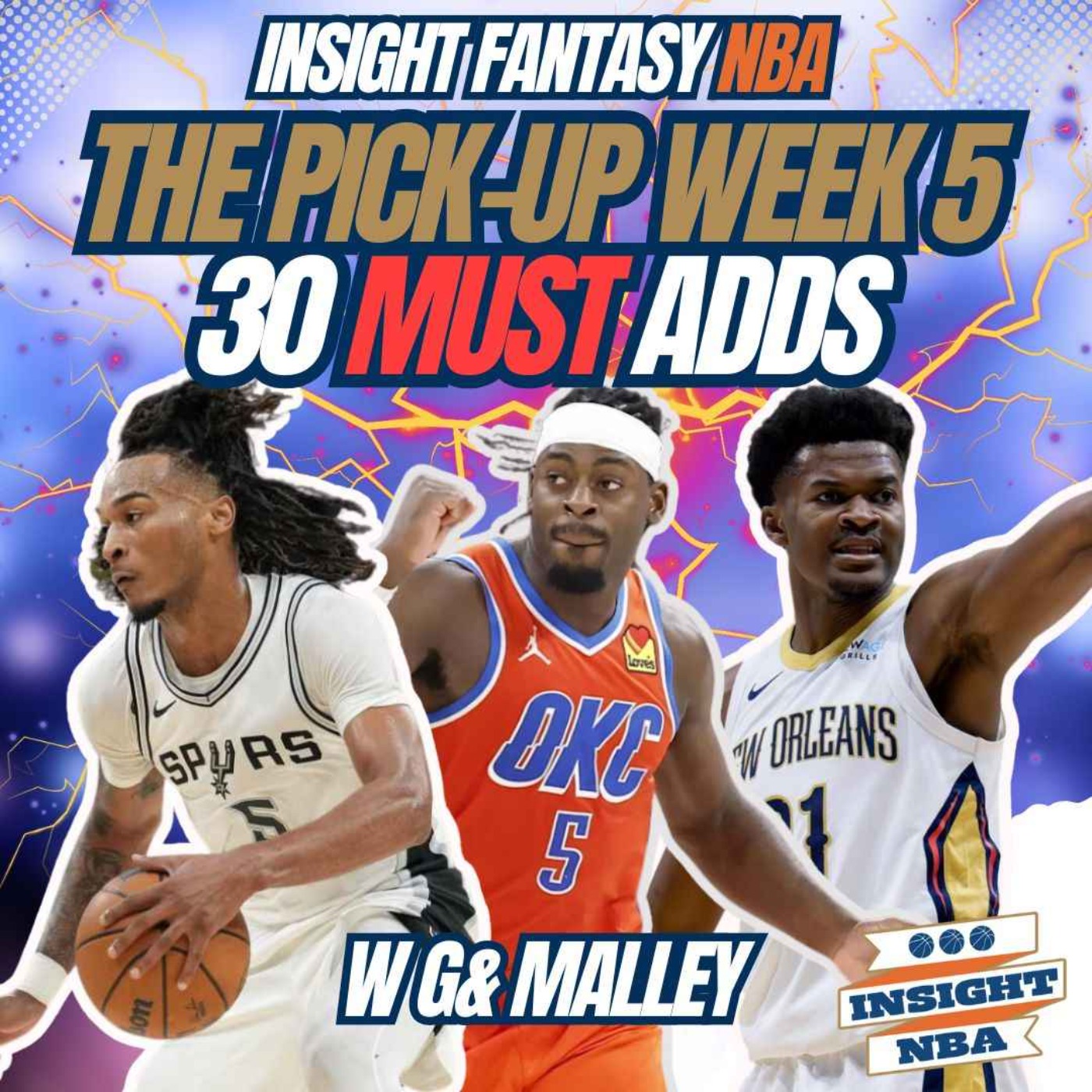 NBA Fantasy Basketball | 30 MUST ADD & WATCH PLAYERS | THE PICK-UP WK 5 episode artwork