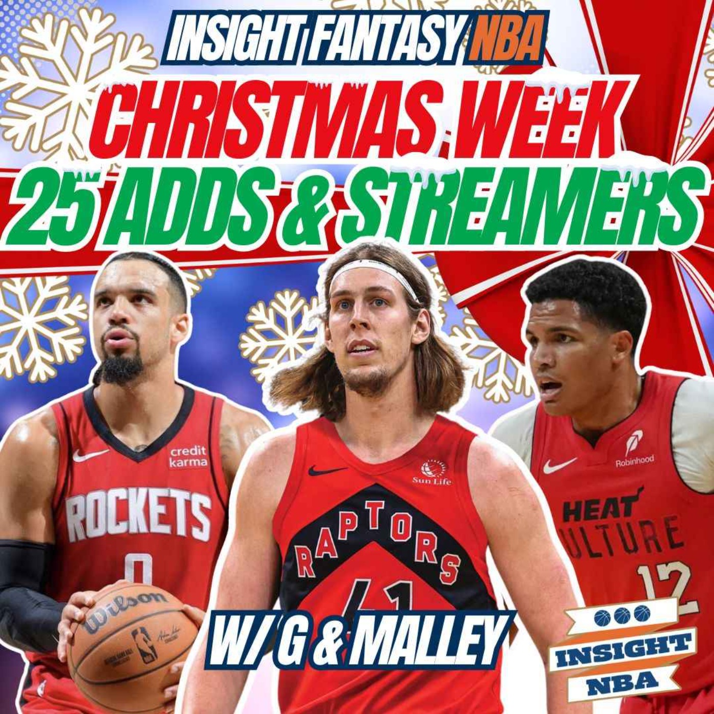 NBA Fantasy Basketball | 25 MUST ADD & STREAMS for CHRISTMAS WEEK | THE PICK-UP episode artwork