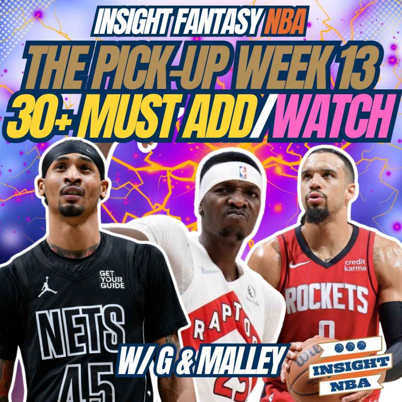 NBA Fantasy Basketball | 30+ MUST ADD & WATCH PLAYERS WEEK 13 | THE PICK-UP episode artwork