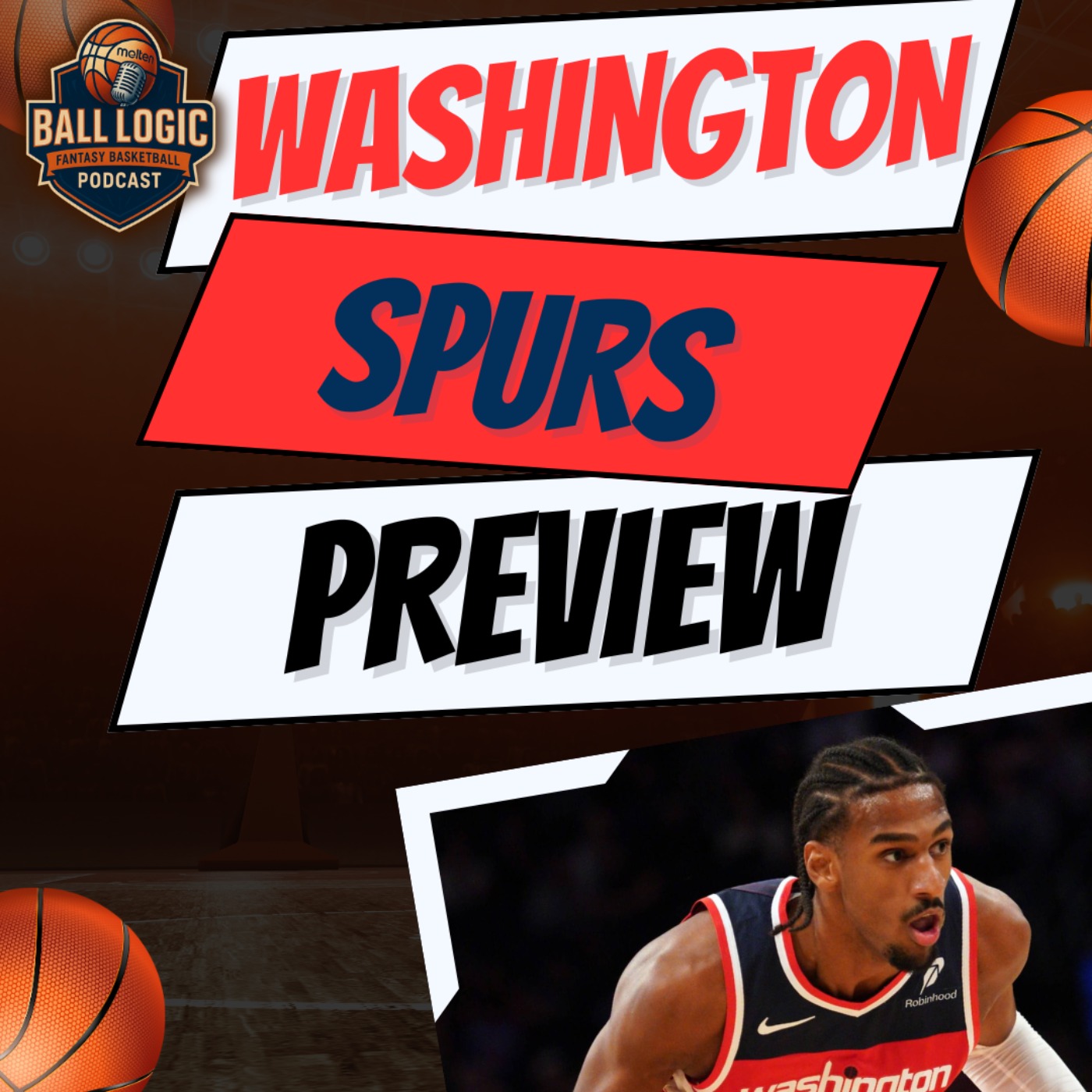 NBA Fantasy Basketball | Washington Wizards Preview | CJ, Khris and the kids episode artwork