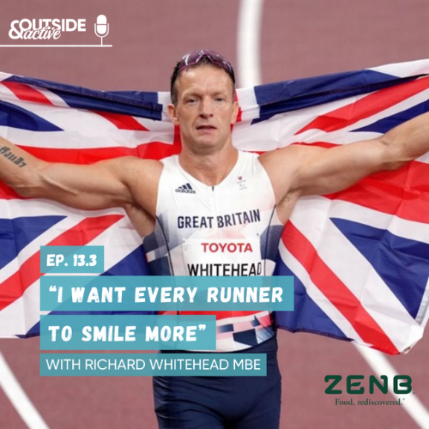 cover art for Richard Whitehead MBE - "I want every runner to smile more"