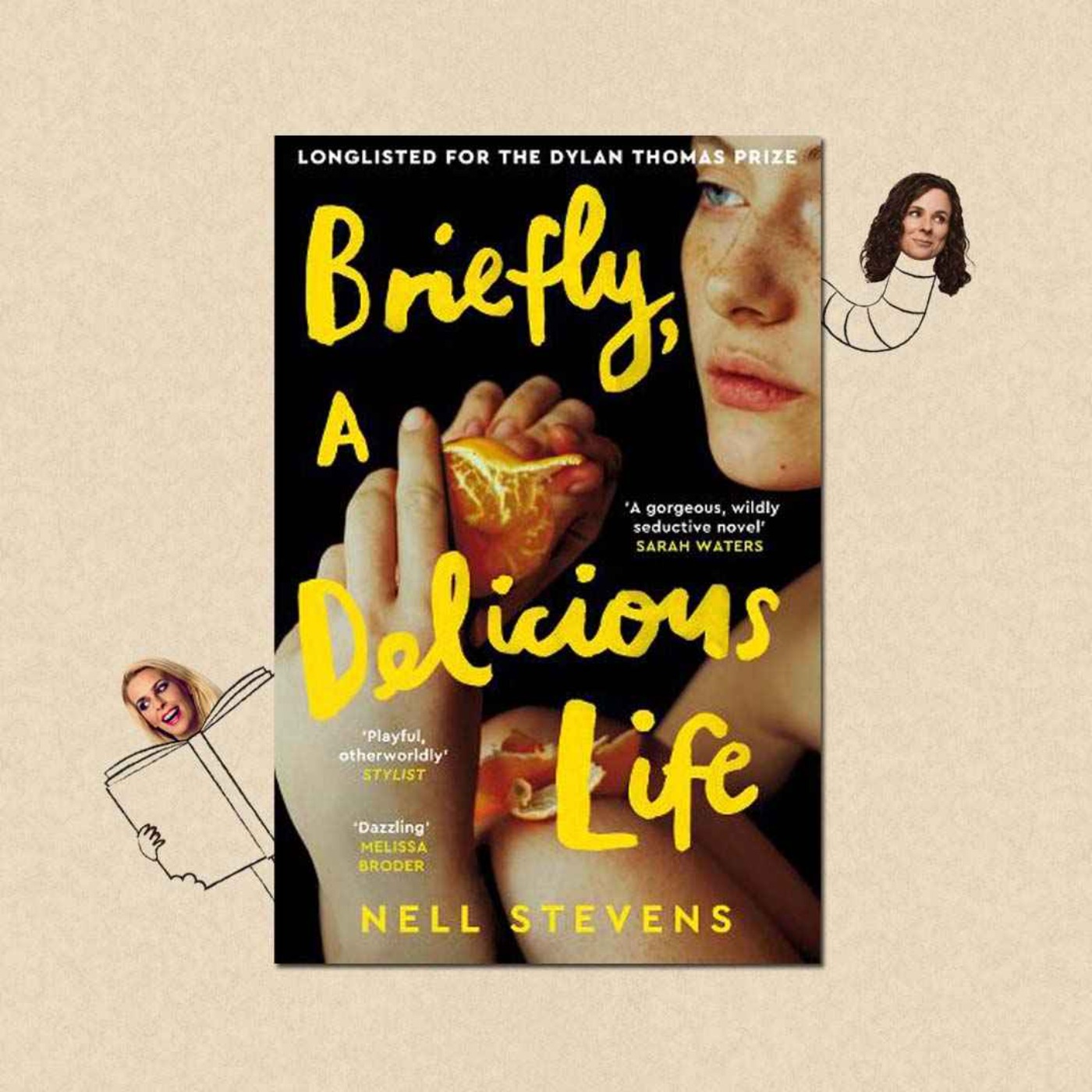 cover art for Briefly, A Delicious Life by Nell Stevens
