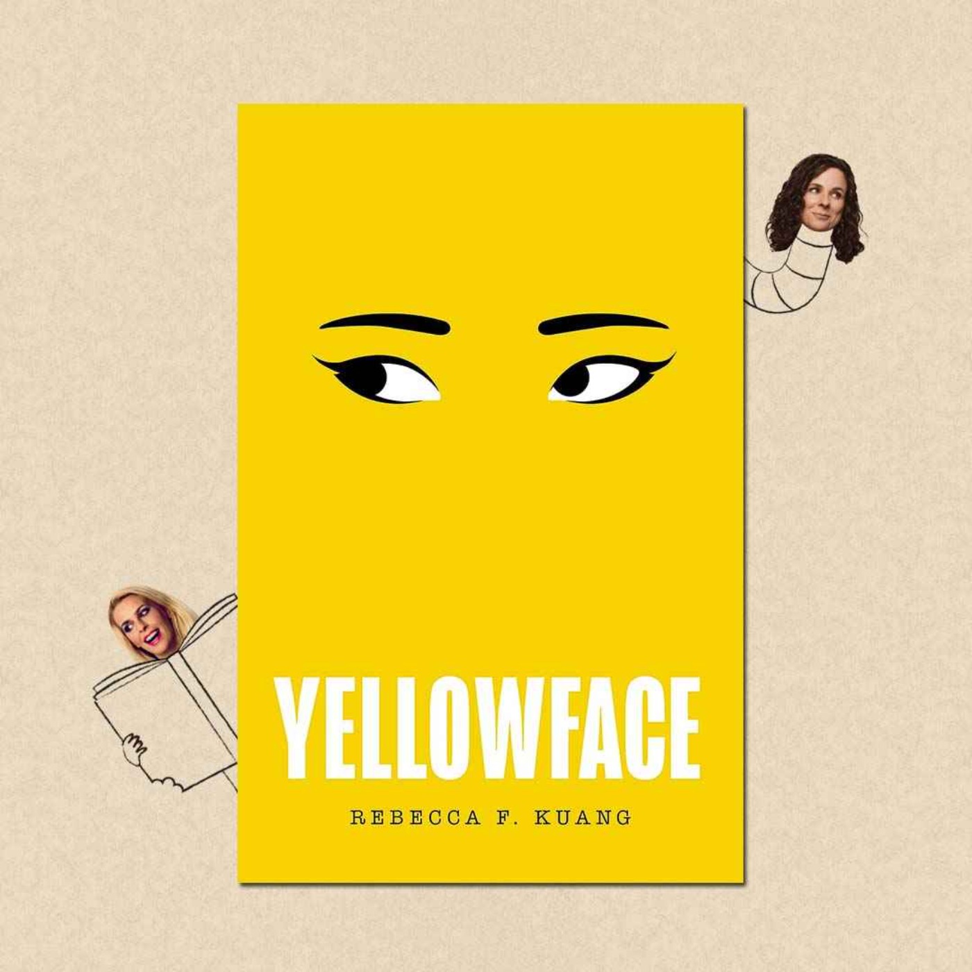 cover art for Yellowface by R.F. Kuang with Anna Leong Brophy & Emily Lloyd-Saini aka Egg