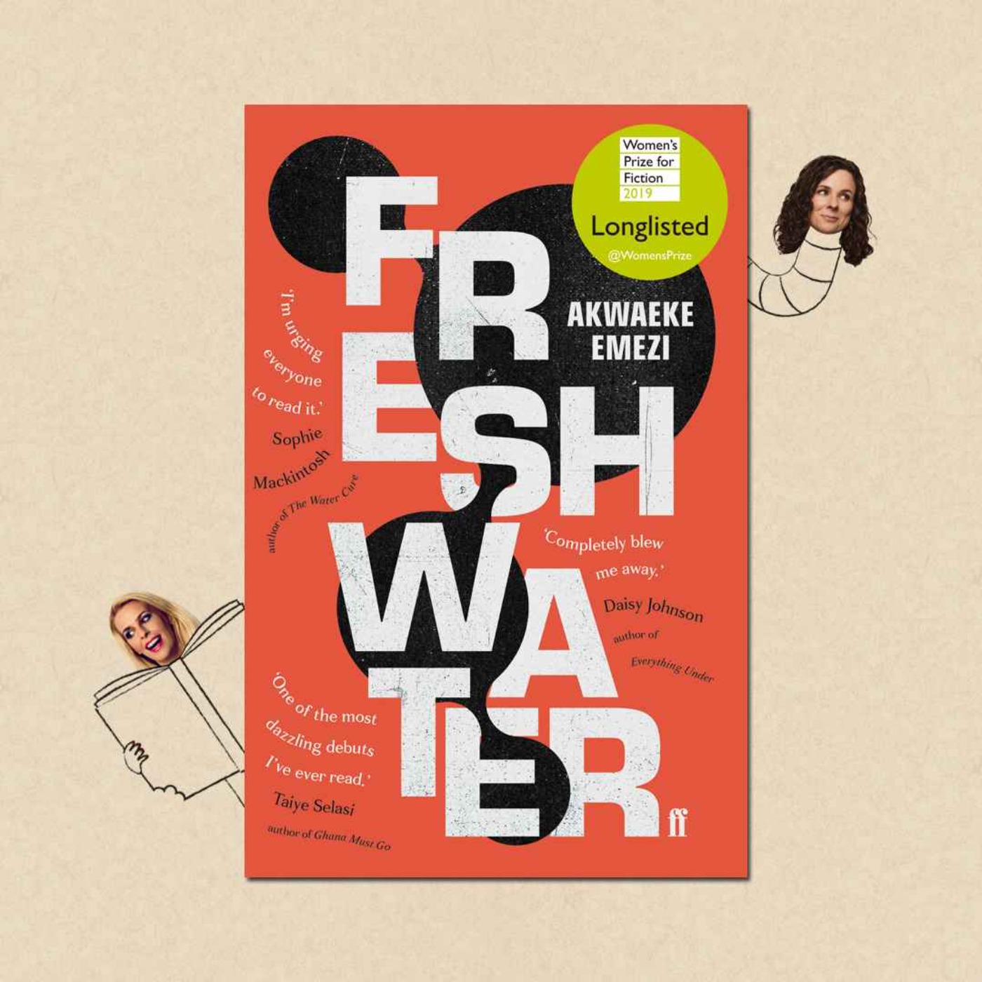 cover art for Freshwater by Akwaeke Emezi with Sophie Duker