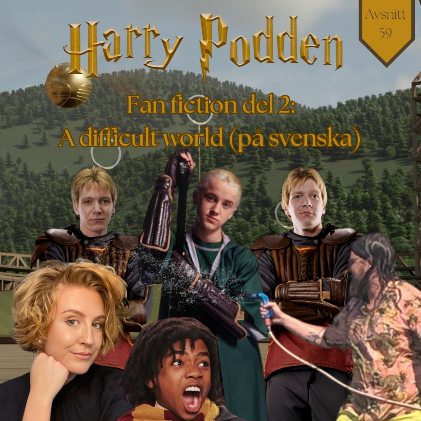 cover art for Fan fiction del 2: A difficult world (på svenska)
