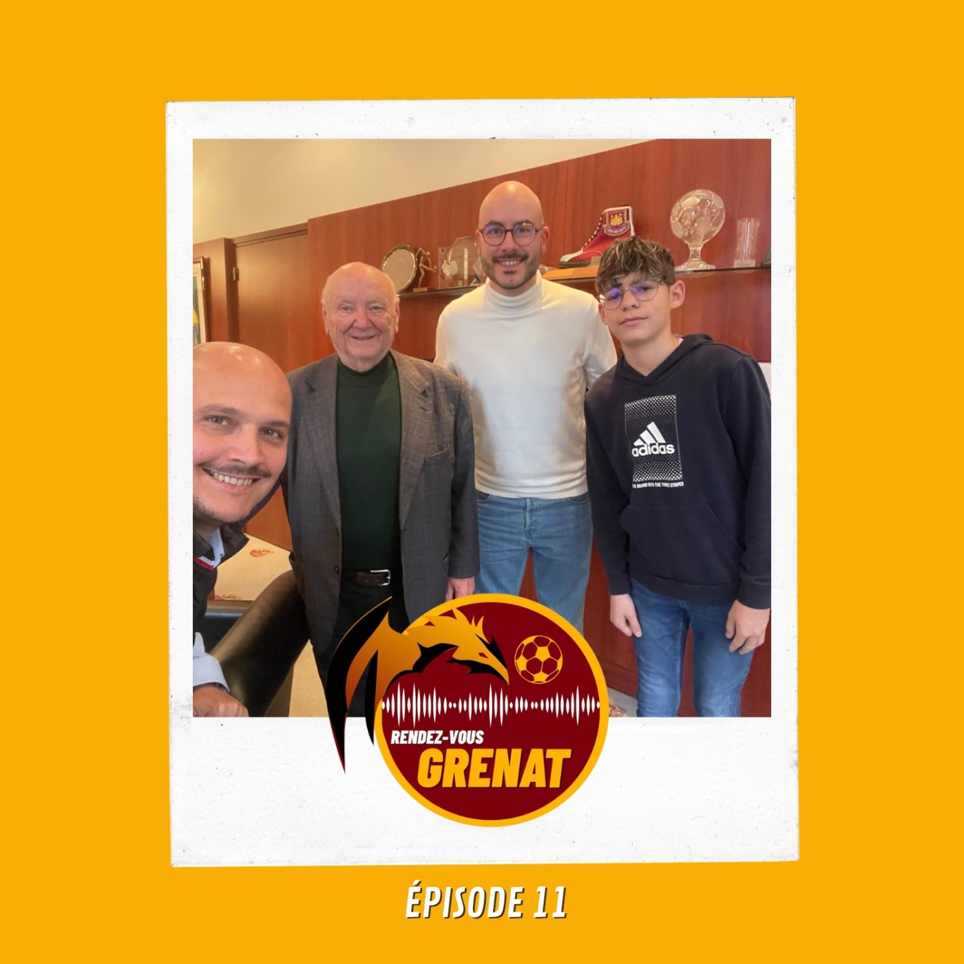#11 - RDV Grenat (14/11) : Carlo Molinari (président d'honneur du FC Metz) & Armand Muller (jeune supporter FC Metz, Yortaw sur Instagram)