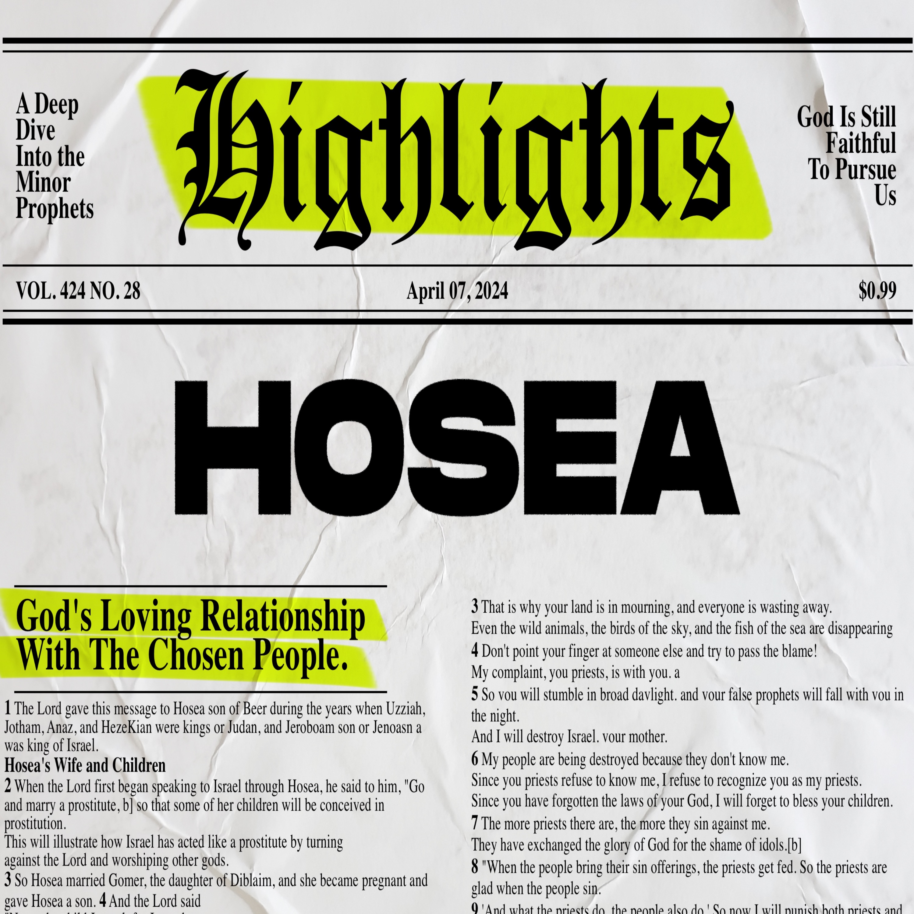 Highlights: Week 1- Hosea: Faithful Love episode artwork