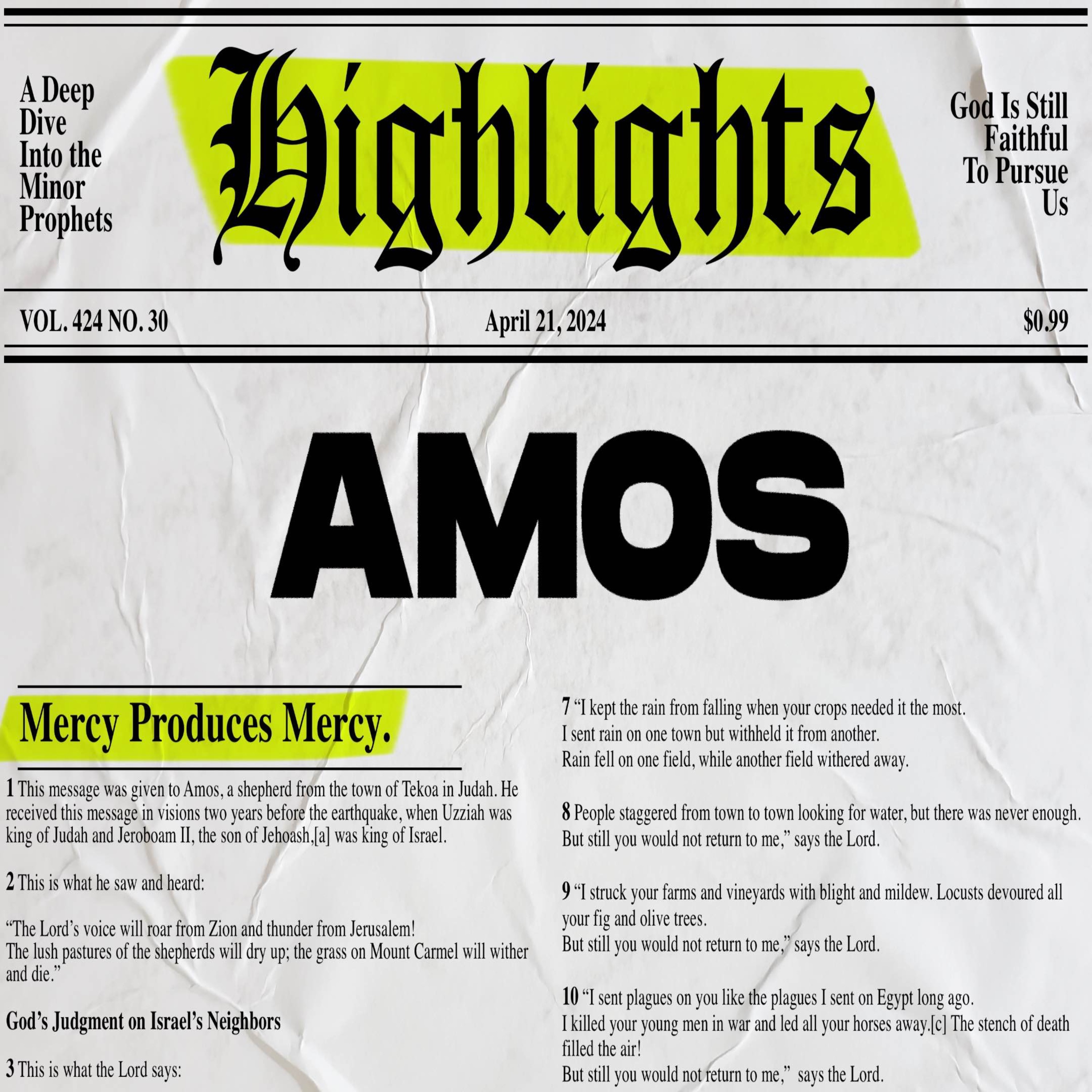 Highlights: Week 3 - Amos: Tradesmen of True Worship episode artwork