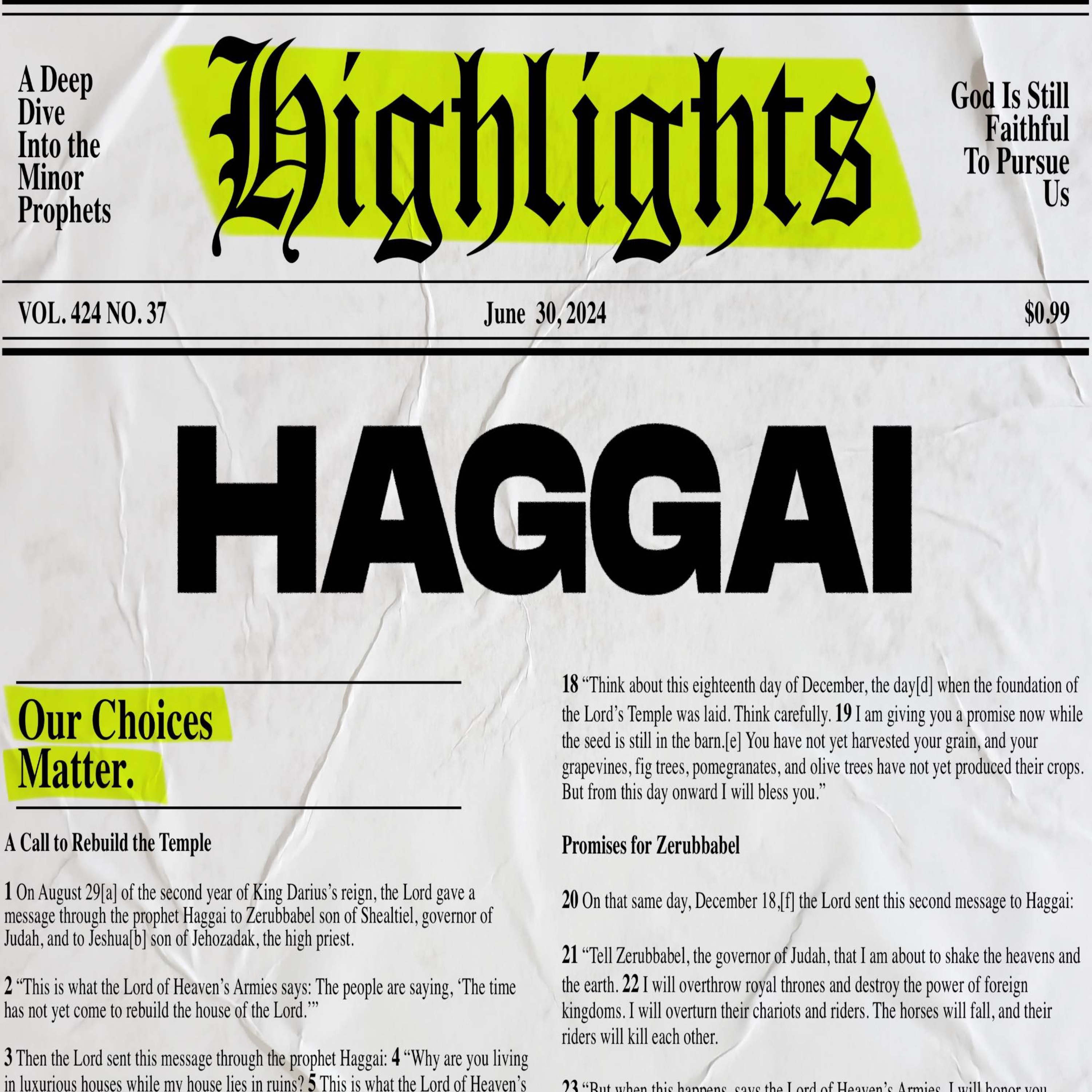 Highlights: Week 10 - Haggai - God Wants Us to Build His Kingdom episode artwork