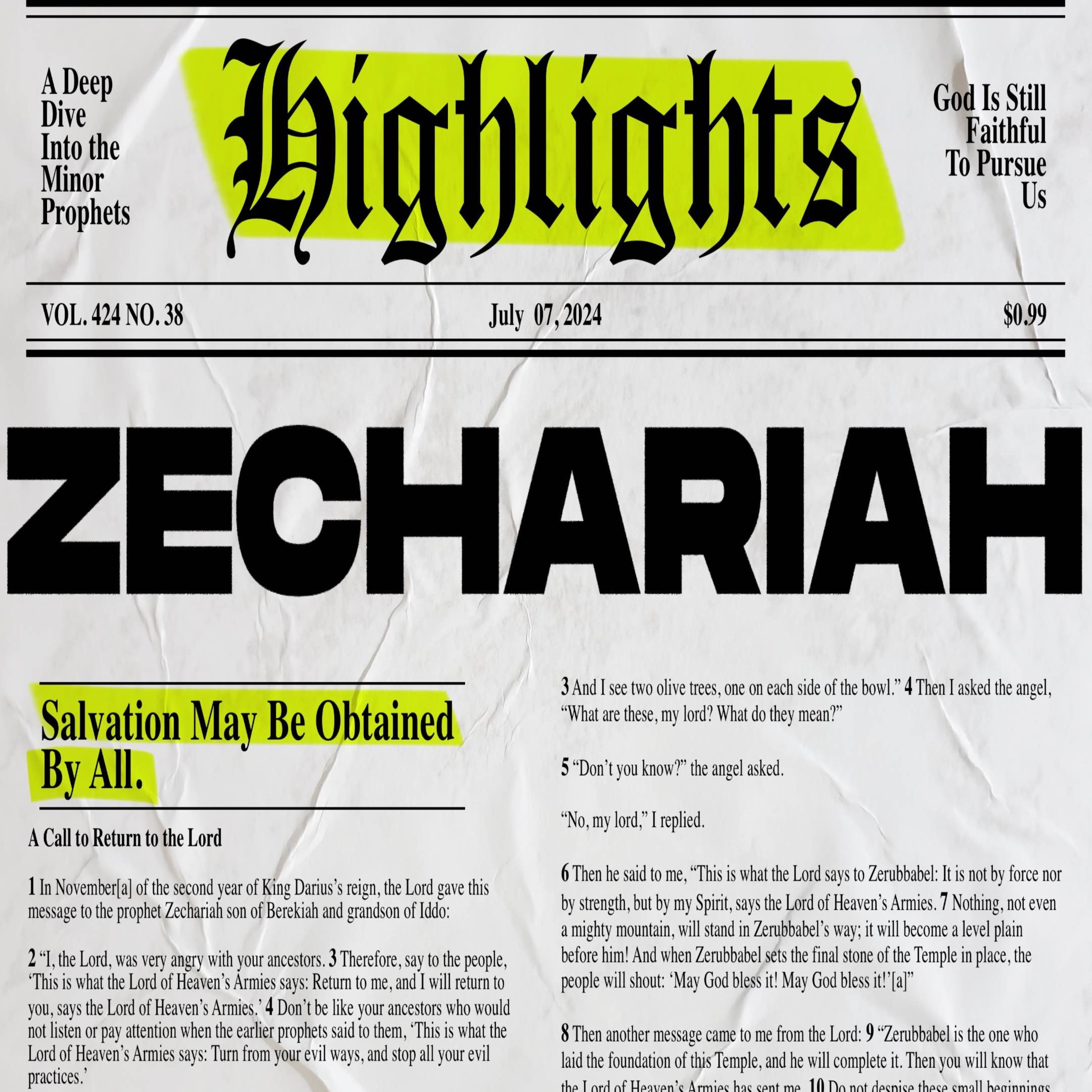 Highlights: Week 11 - Zechariah: Motivated to HOPE episode artwork