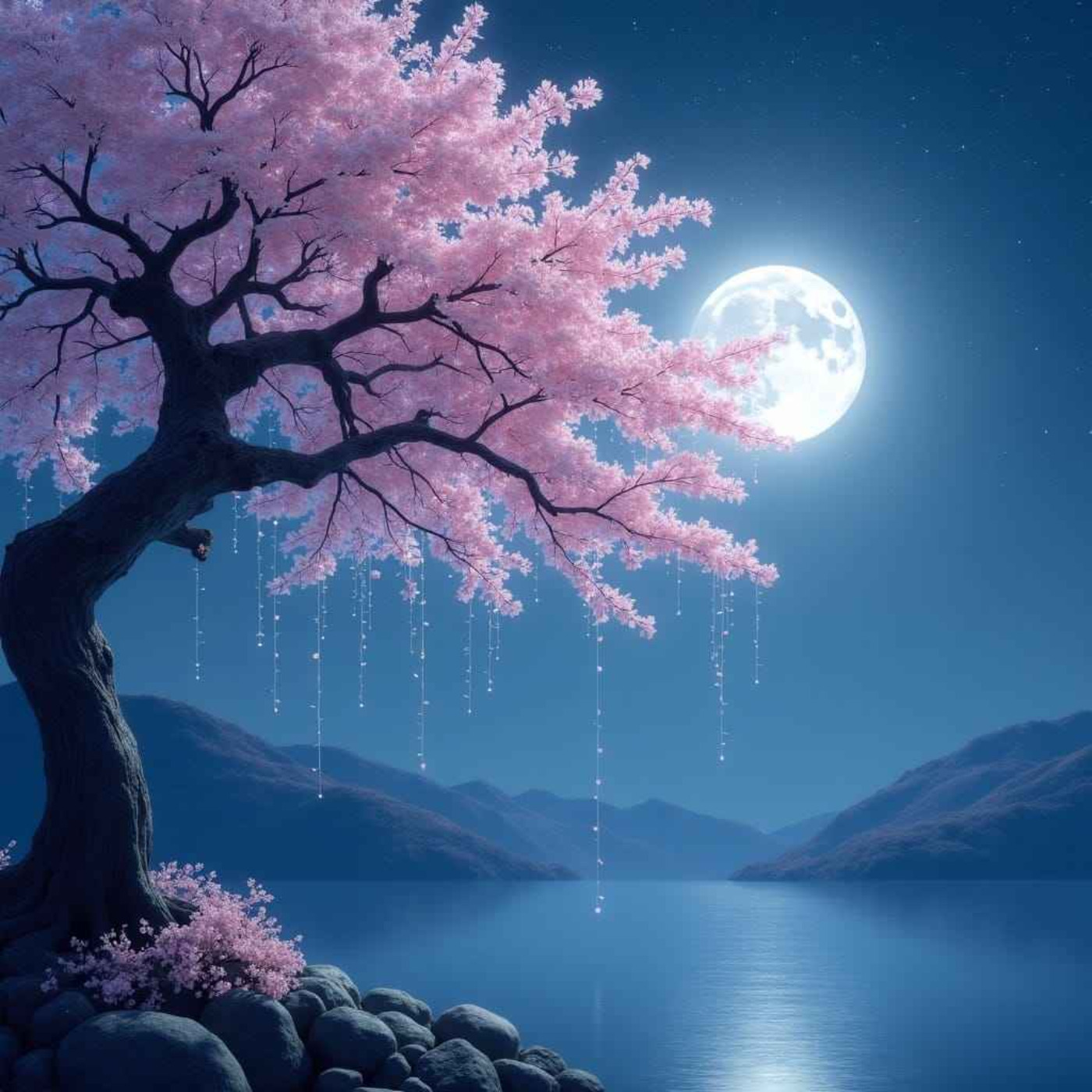Moonlight And Sakura  in English