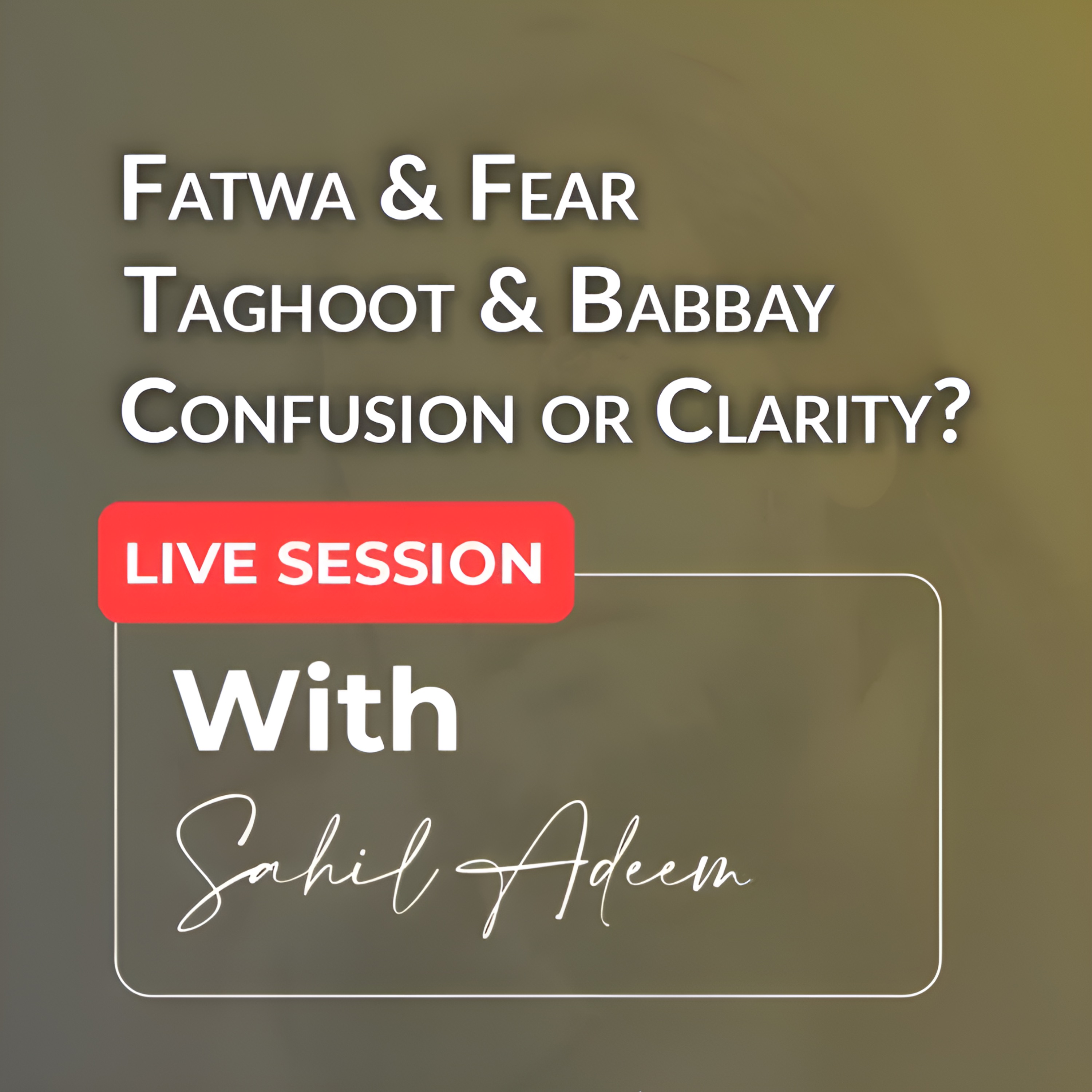 Live Q⧸A Session｜The Awakening Tour & Source Code Updates ｜Sahil Adeem Podcast