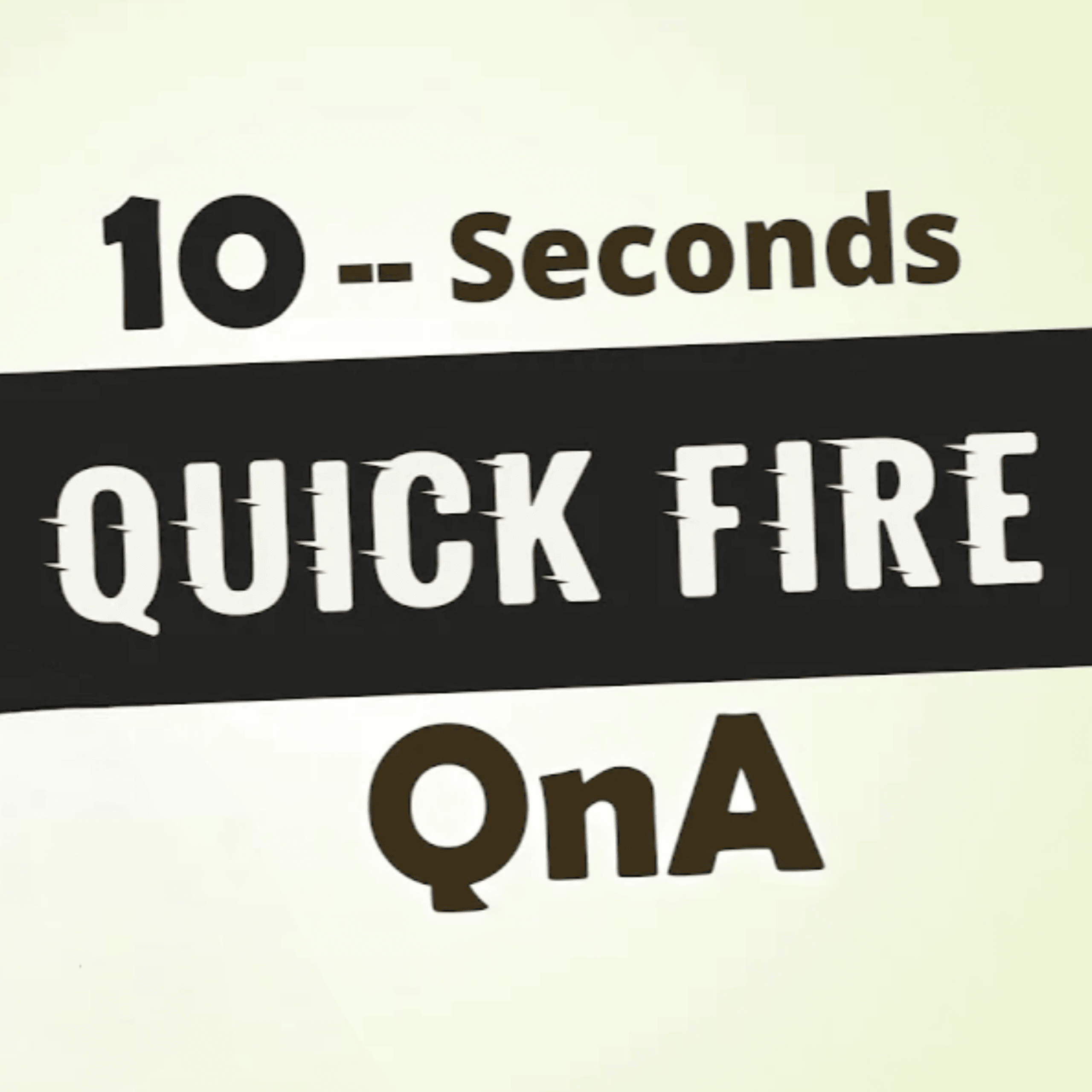 10 Second Q&A session | Sahil Adeem Podcast