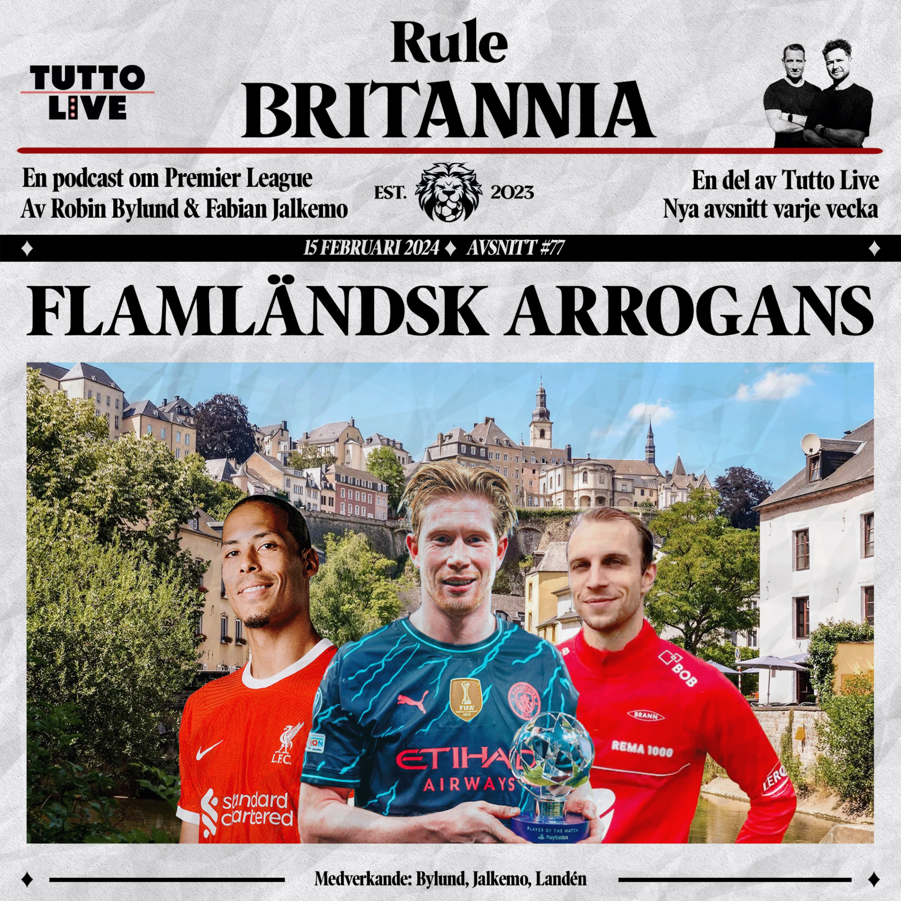 cover art for RULE BRITANNIA #77 - FLAMLÄNDSK ARROGANS