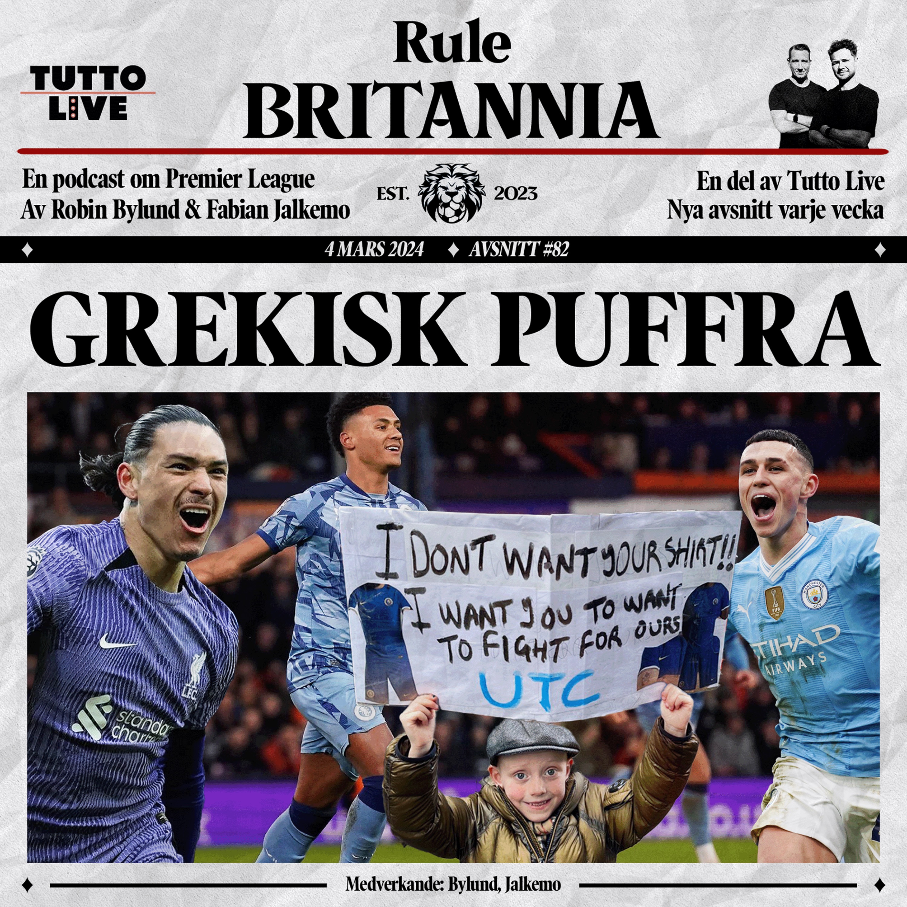 cover art for RULE BRITANNIA #82 - GREKISK PUFFRA