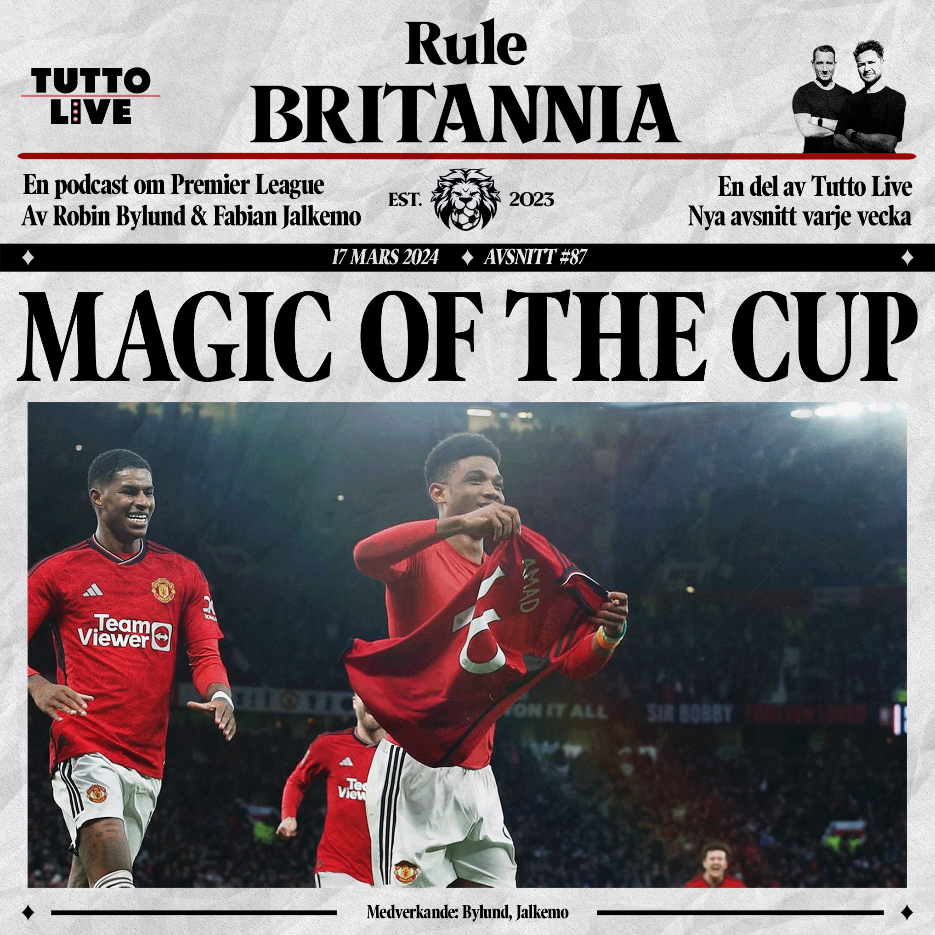 cover art for RULE BRITANNIA #87 - MAGIC OF THE CUP