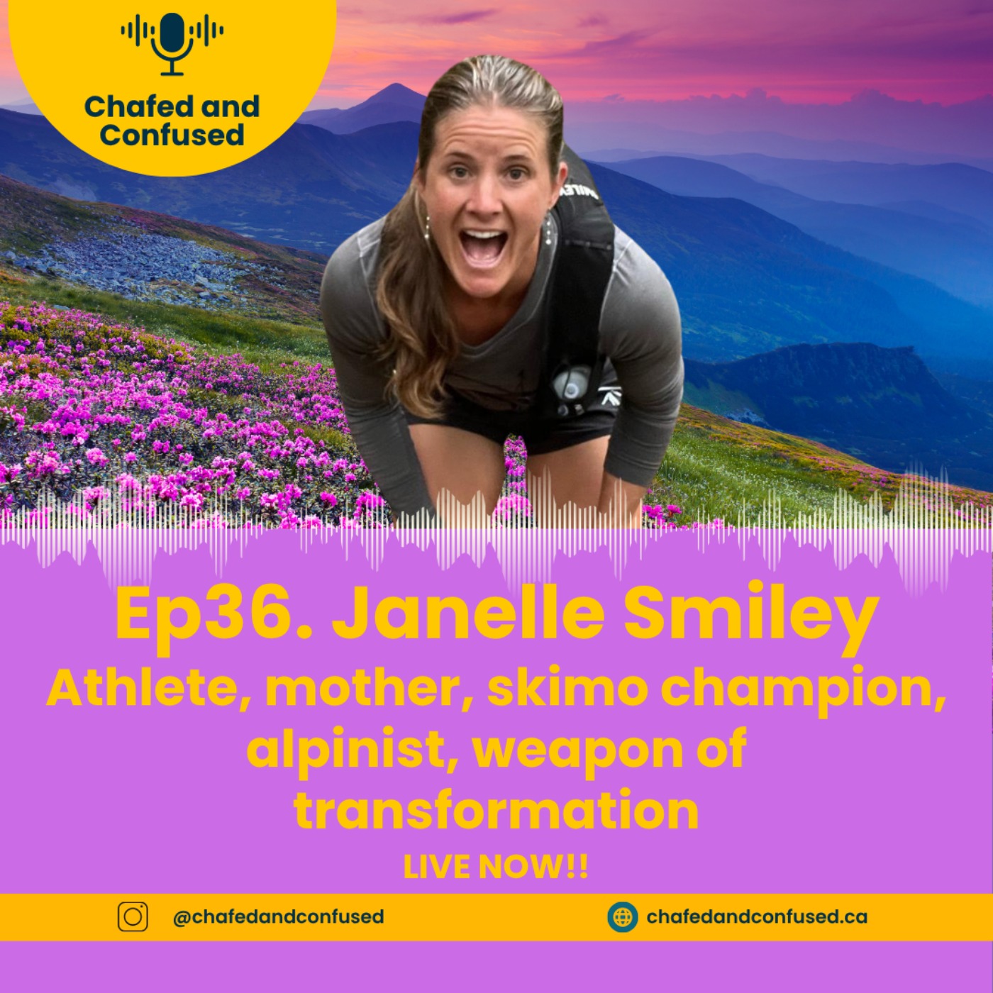 Ep 36: Janelle Smiley - Athlete, mother, skimo champion, alpinist, weapon of transformation