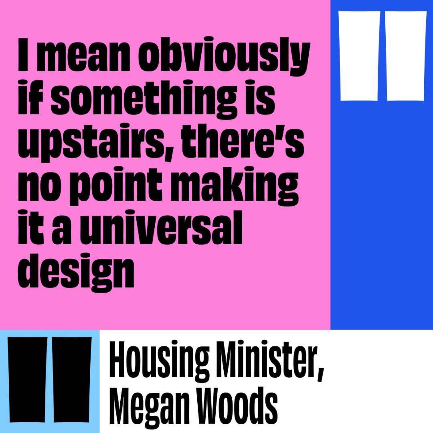 Housing Minister confused by notion of disabled person upstairs