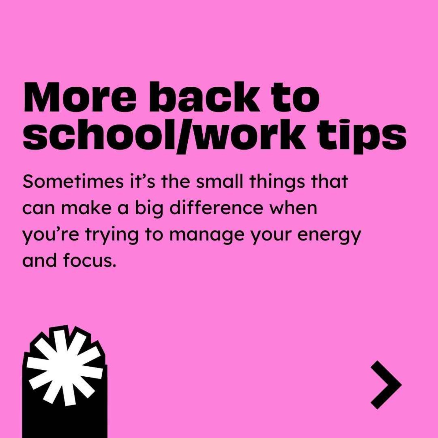 New year, same body: Going back to school, uni and work after the holidays