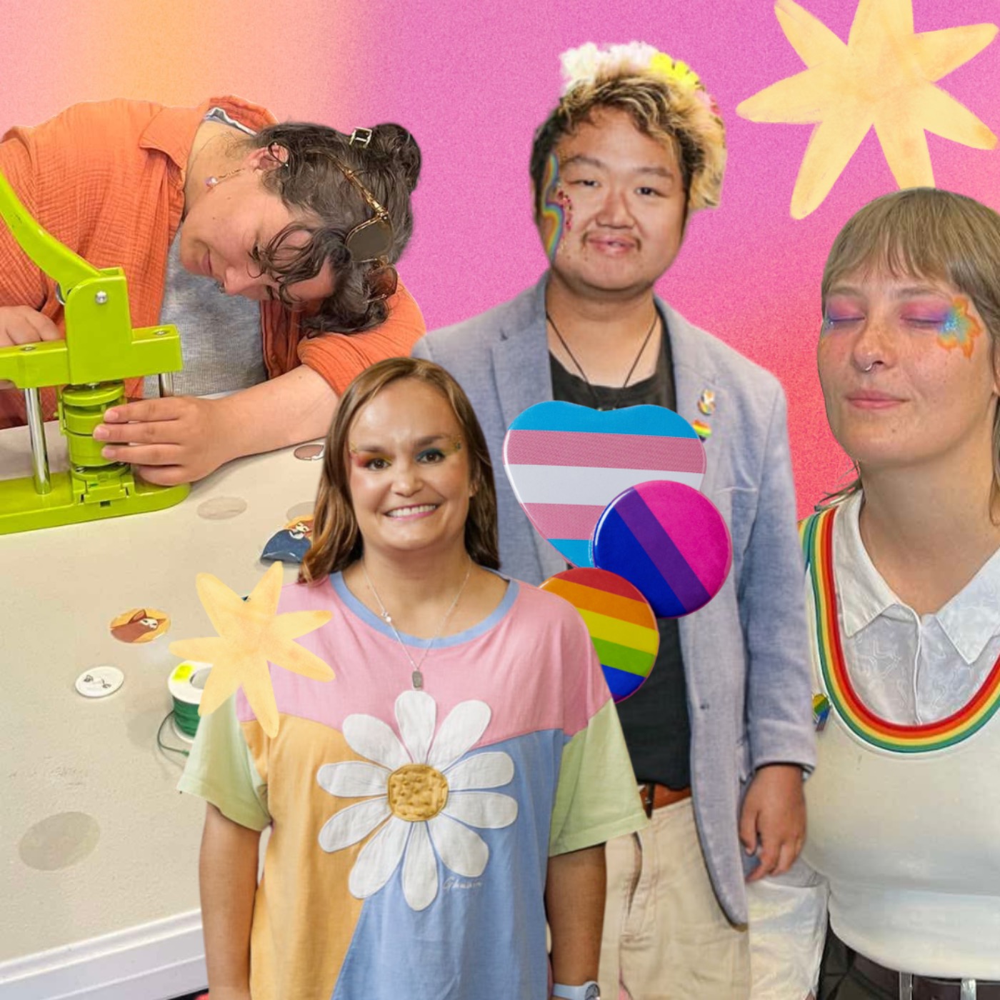 Celebrating Pride with rainbow cupcakes and makeup photoshoots in Ōtautahi
