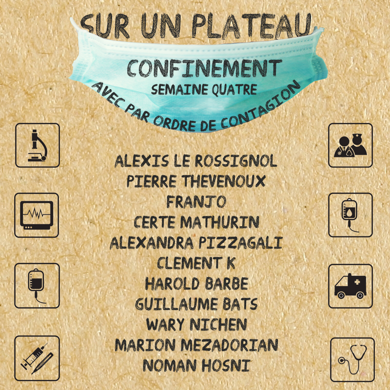 Sur un plateau