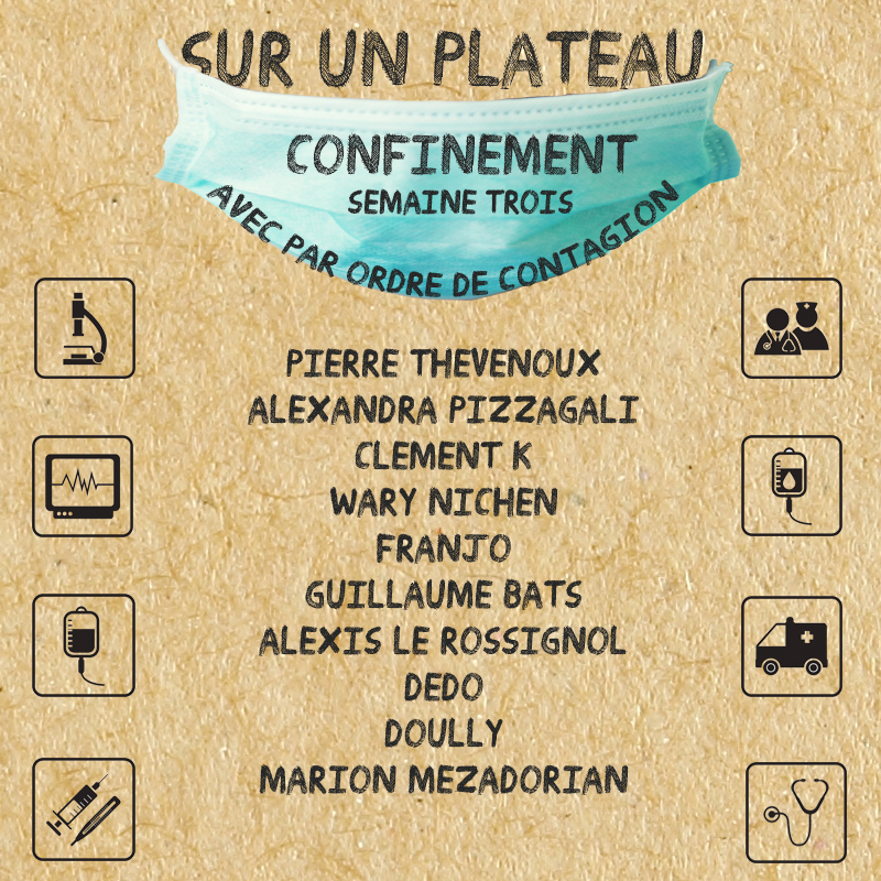Sur un plateau