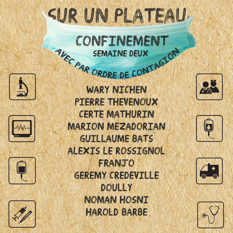Sur un plateau