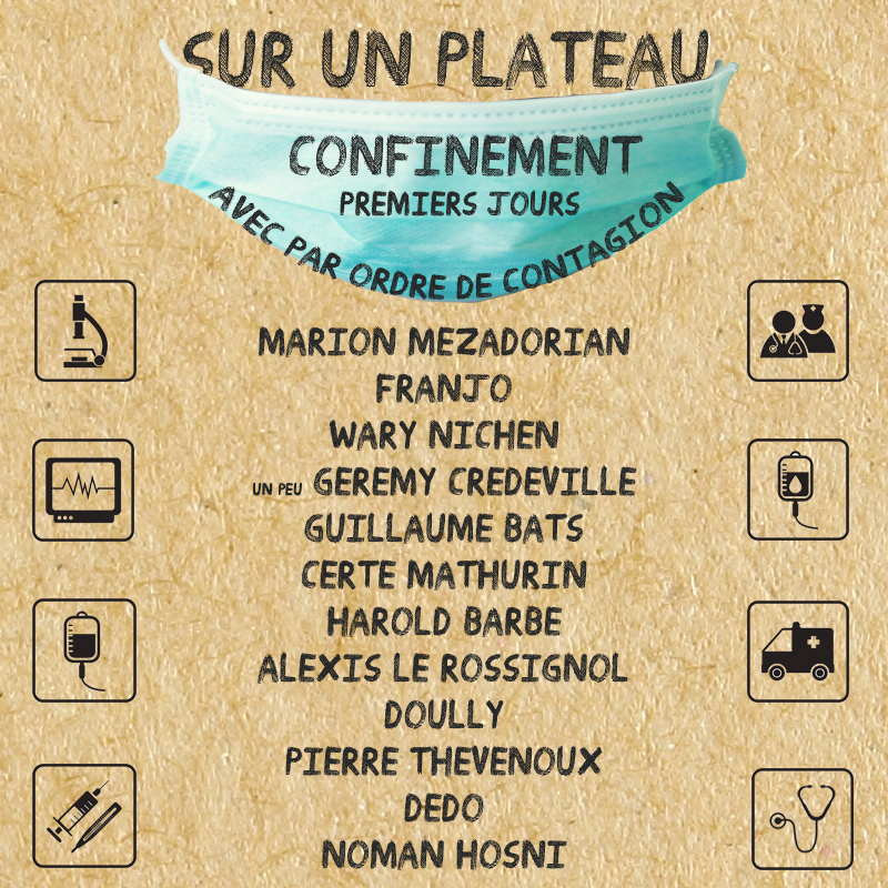Sur un plateau