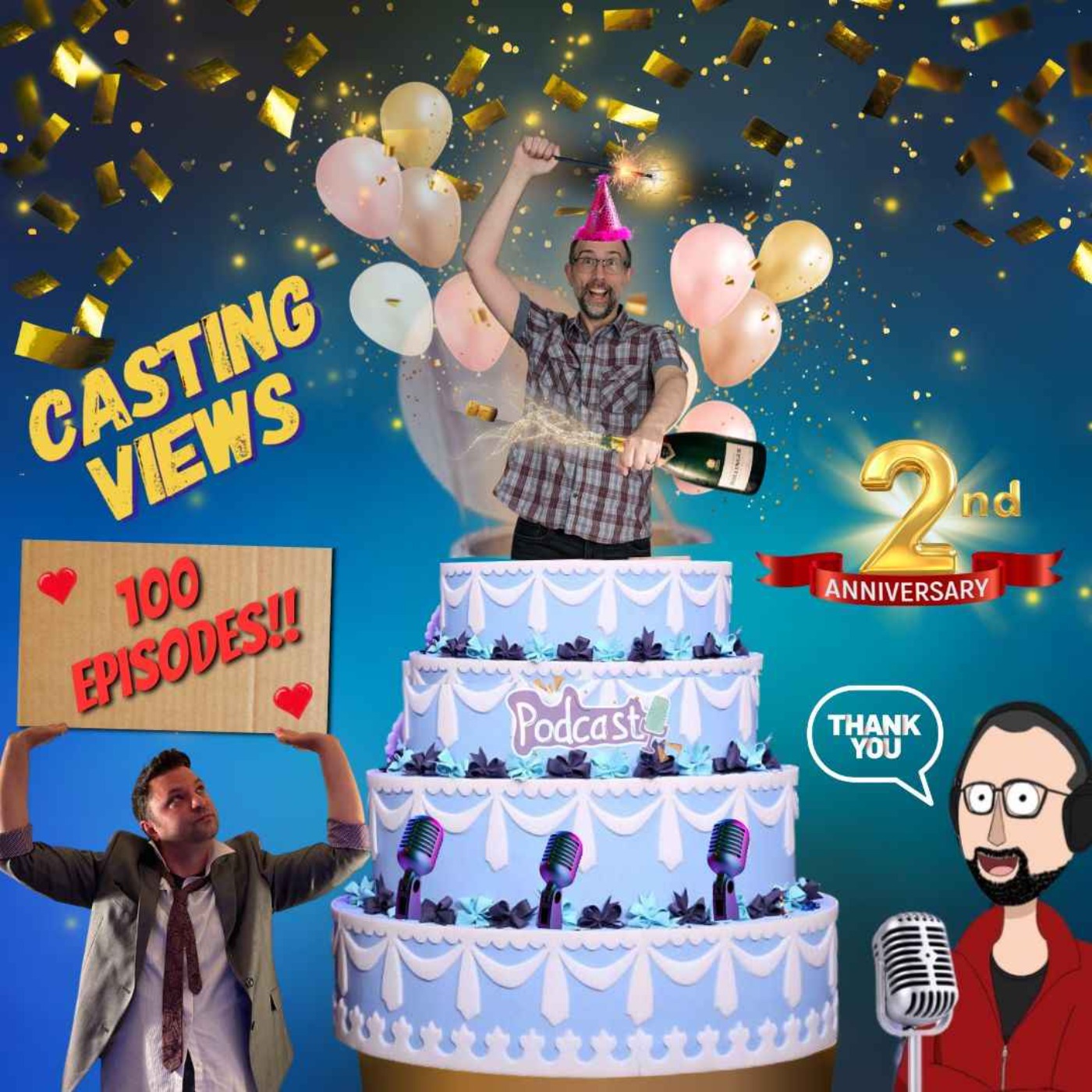 cover art for 100 Episodes and 2 year Podiversary celebration!