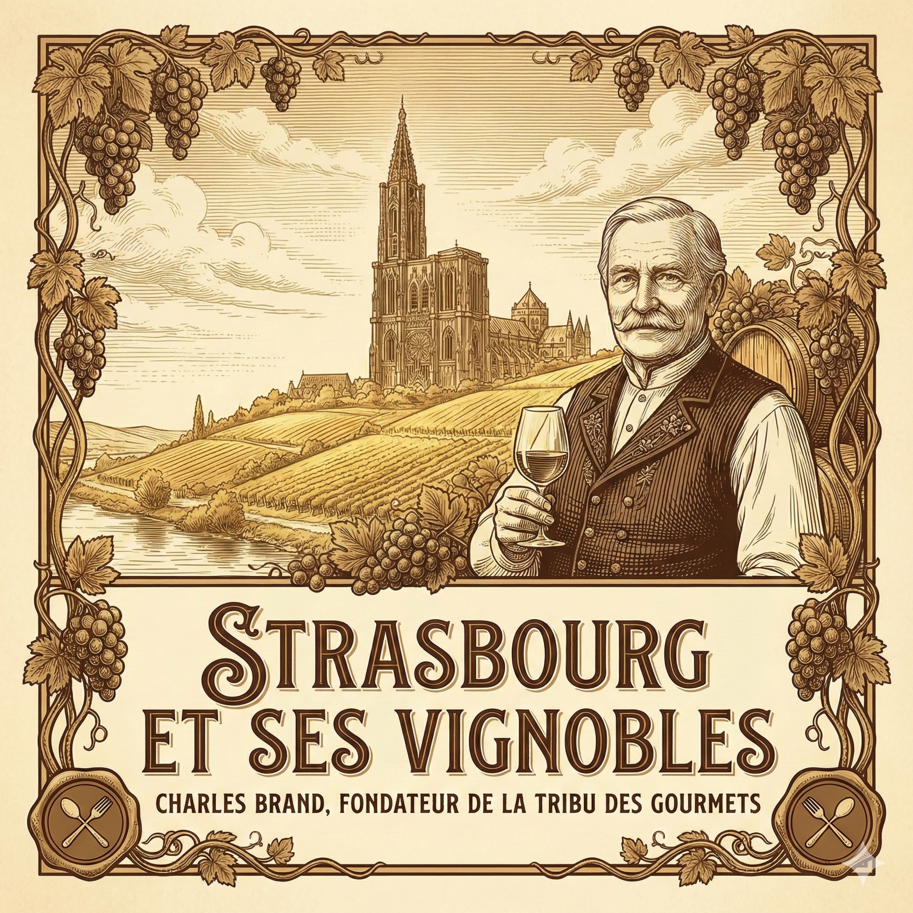 Strasbourg et ses vignobles: Charles Brand fondateur de la tribu des gourmets
