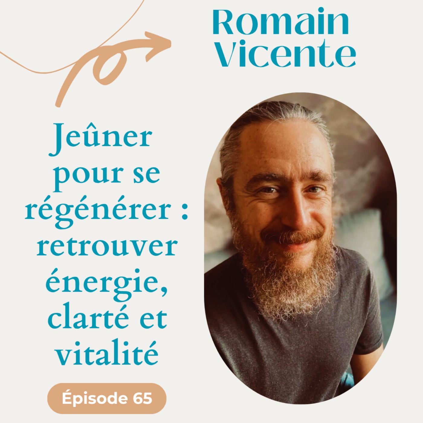 #65 Jeûner  pour se régénérer : retrouver énergie, clarté et vitalité - Romain Vicente episode artwork