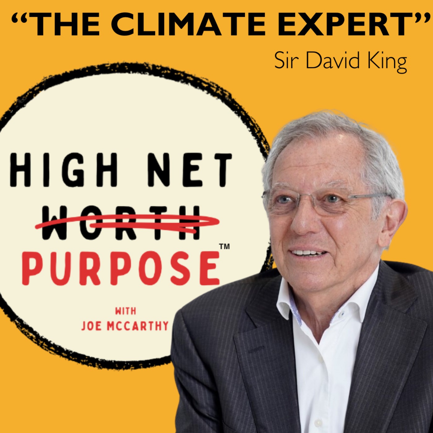 cover art for Sir David King, Cambridge University "The Climate Expert": High Net Purpose