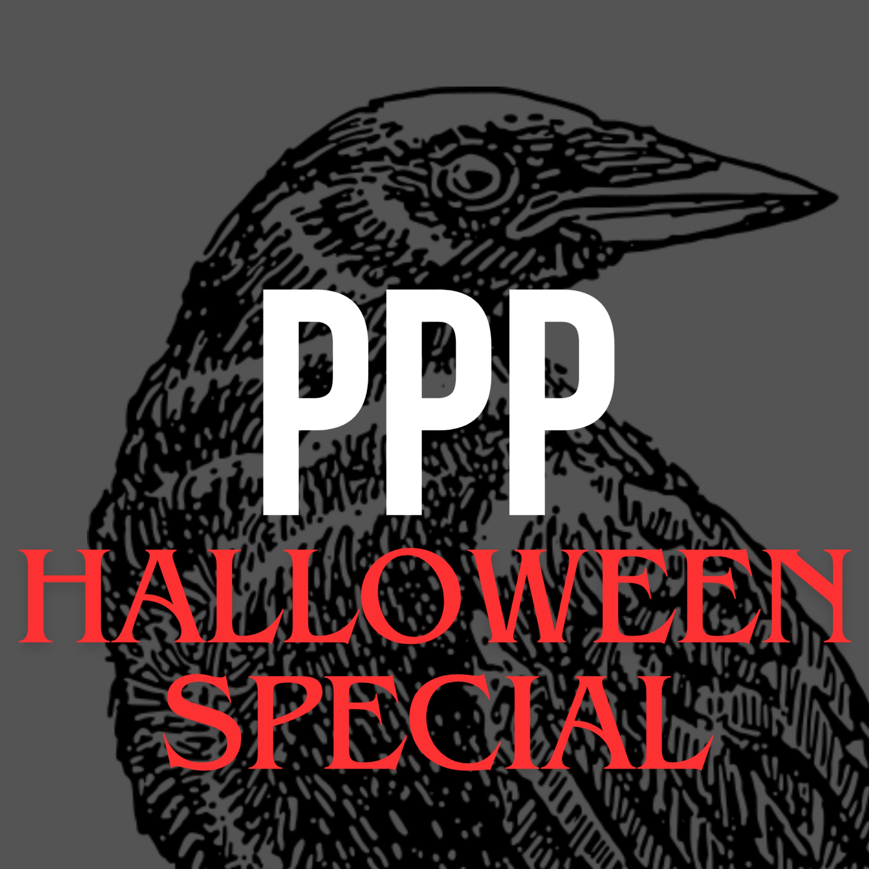 cover art for *Halloween Special* - Uncanny Valley & "The Raven" by Edgar Allan Poe