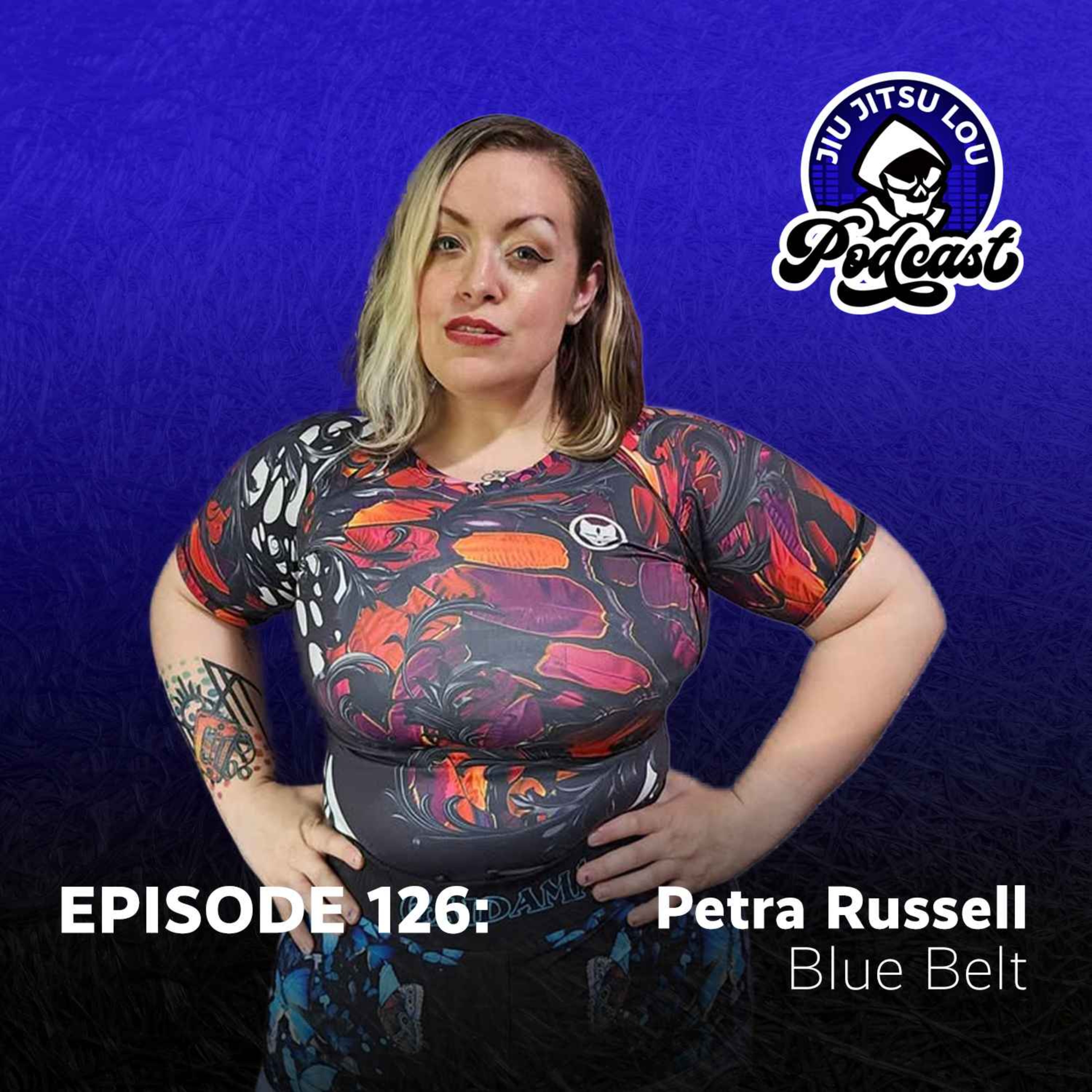 E126: Petra Russell - Blue Belt episode artwork