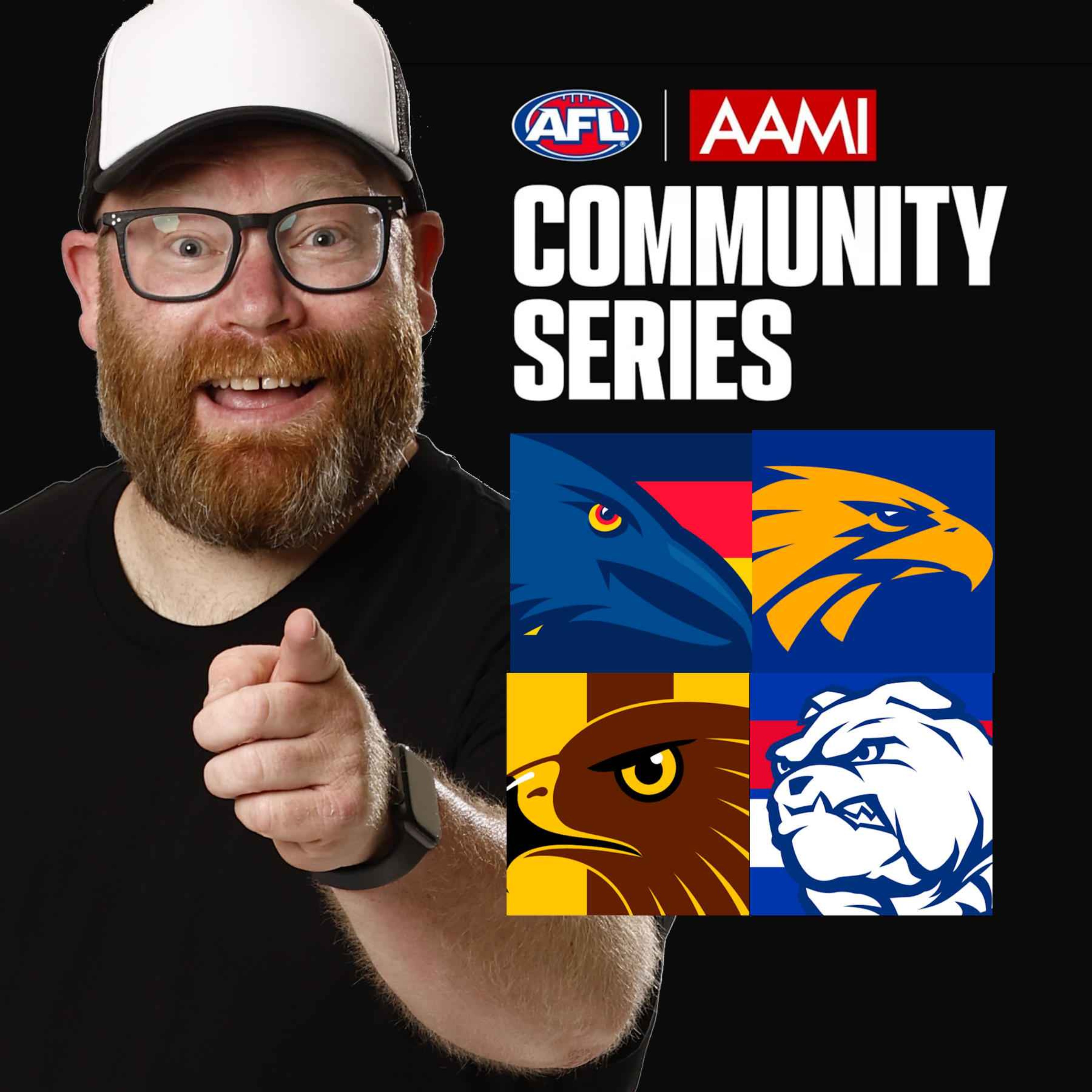 Crows v Eagles, Hawks v Dogs - Community Series with Warnie