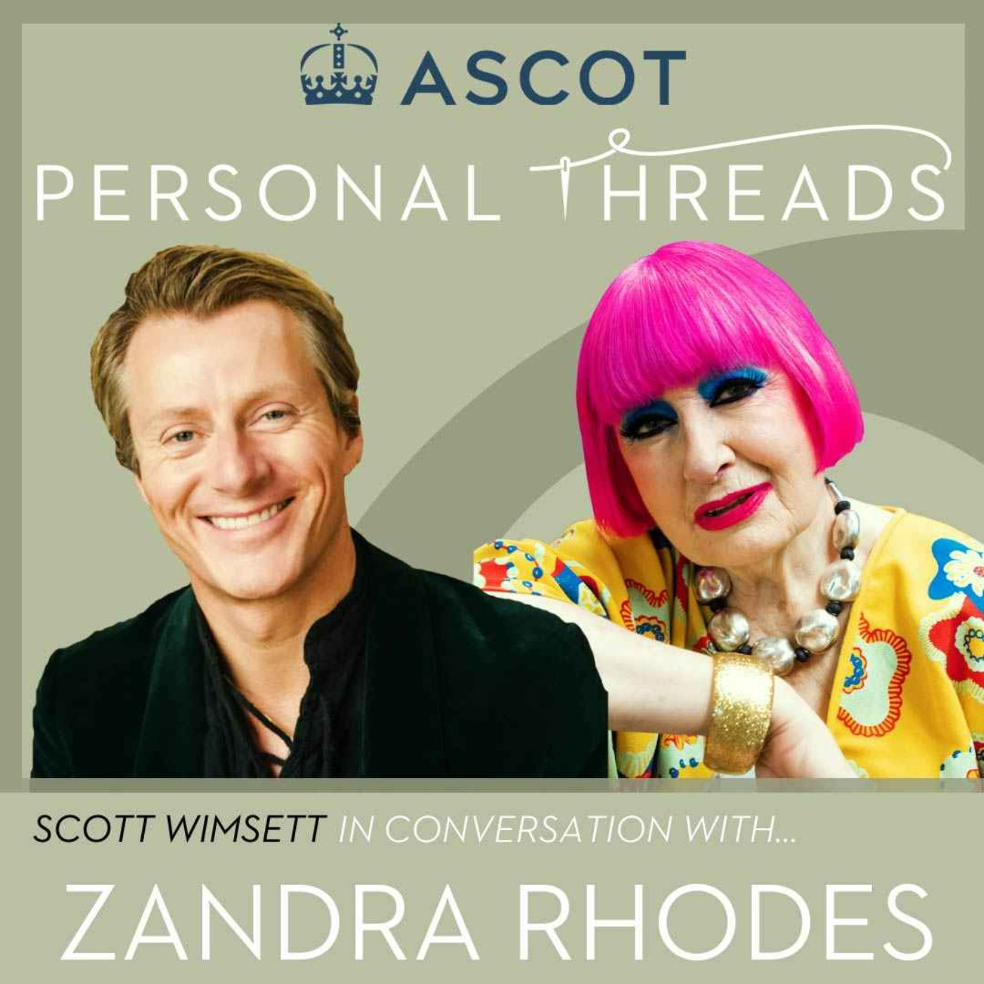 cover art for Personal Threads - Dame Zandra Rhodes