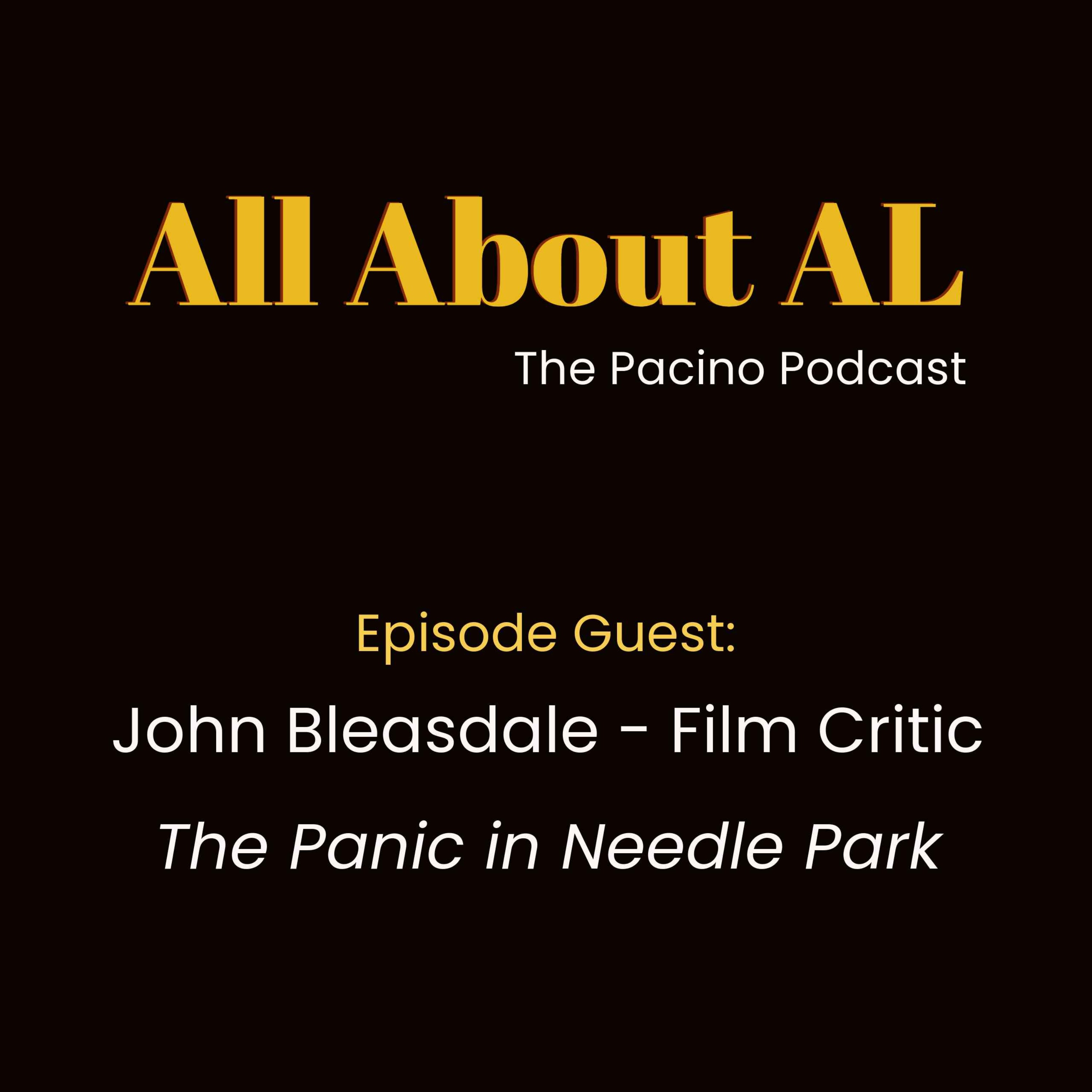 Episode 20: The Panic in Needle Park with John Bleasdale