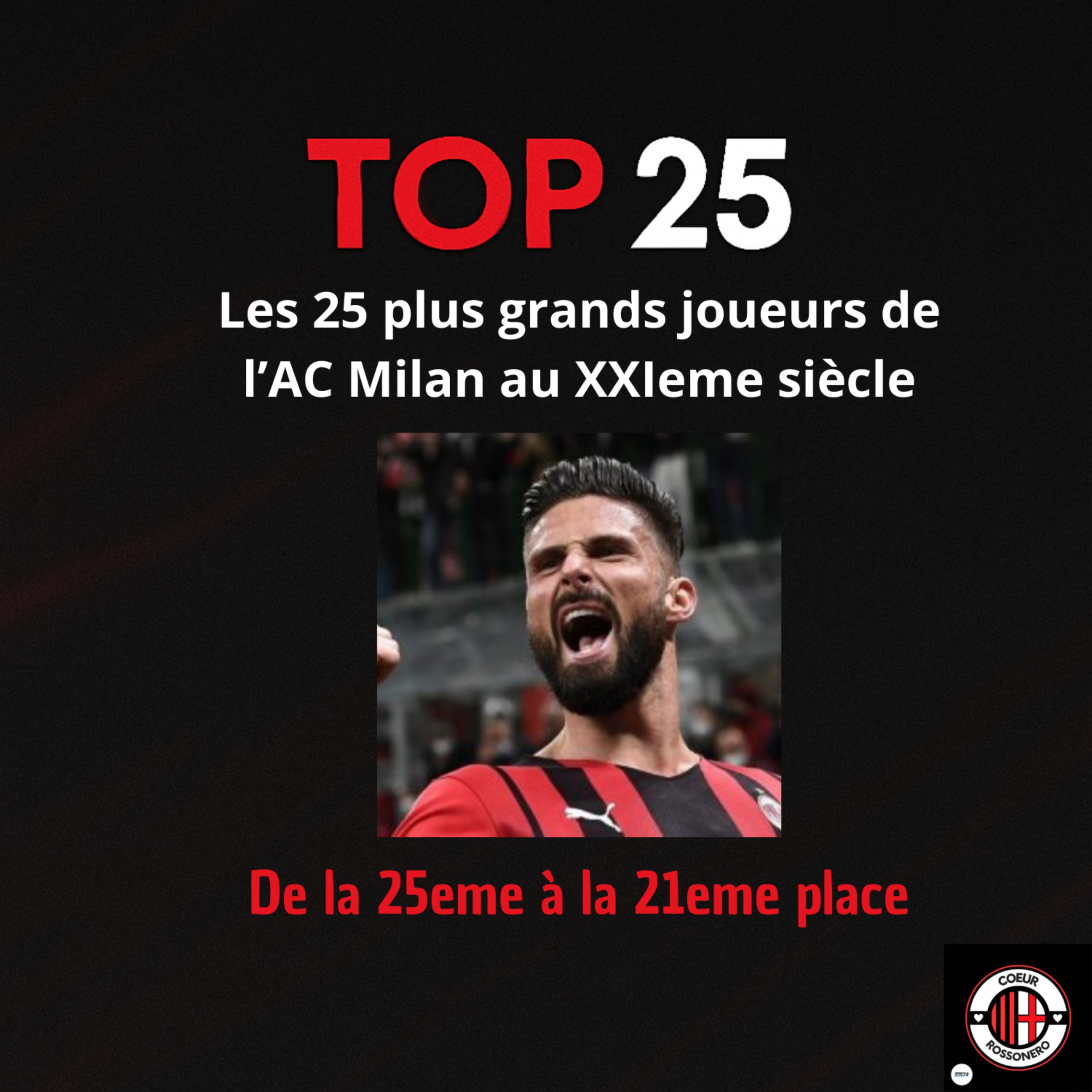 TOP 25 : Les plus grands joueurs de l' AC Milan au XXIeme siècle (part 1) TOP 25 : Les plus grands joueurs de l' AC Milan au XXIeme siècle (part 1)