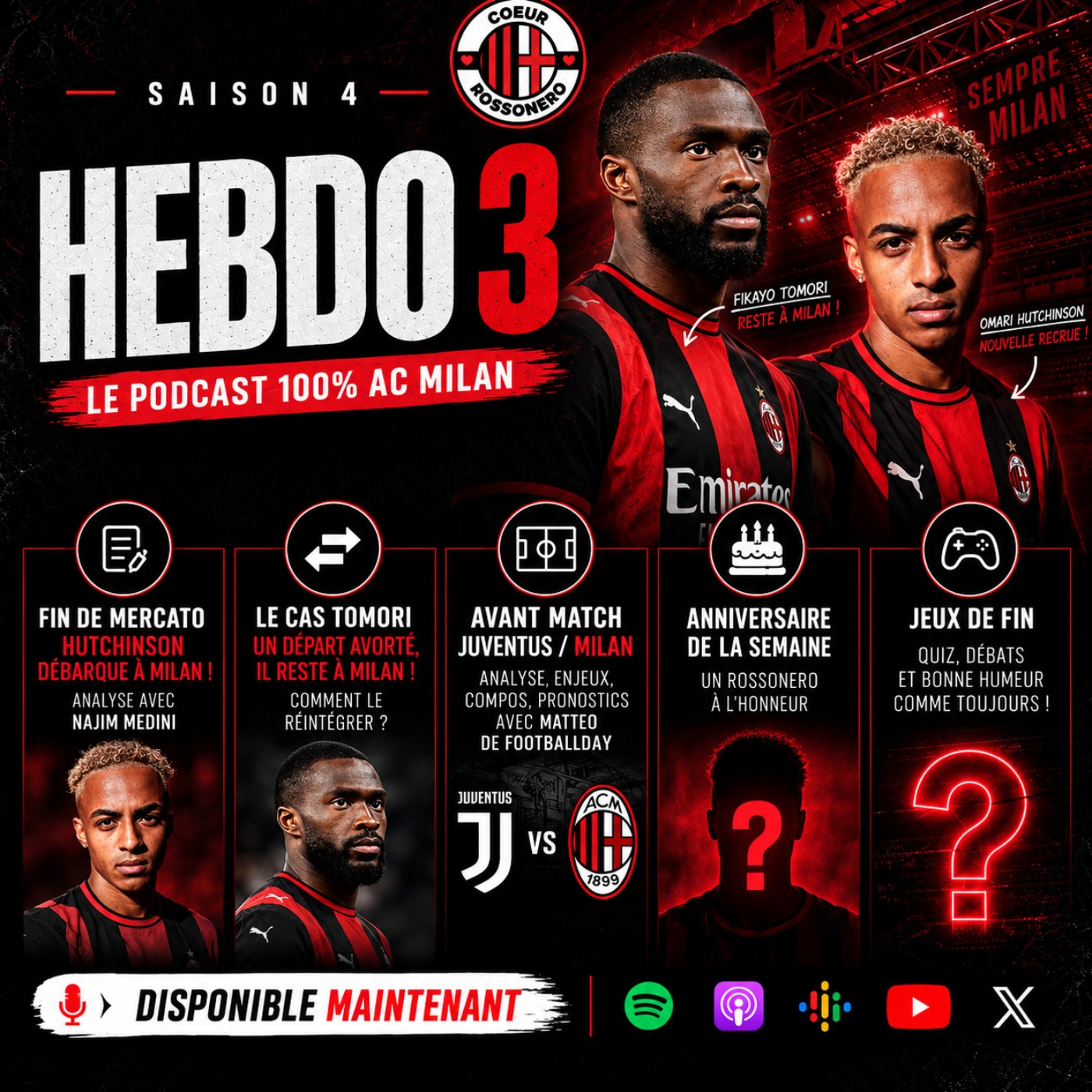 #3 L'Hebdo : Fin de mercato mouvementée et choc Juventus - AC Milan ! episode artwork