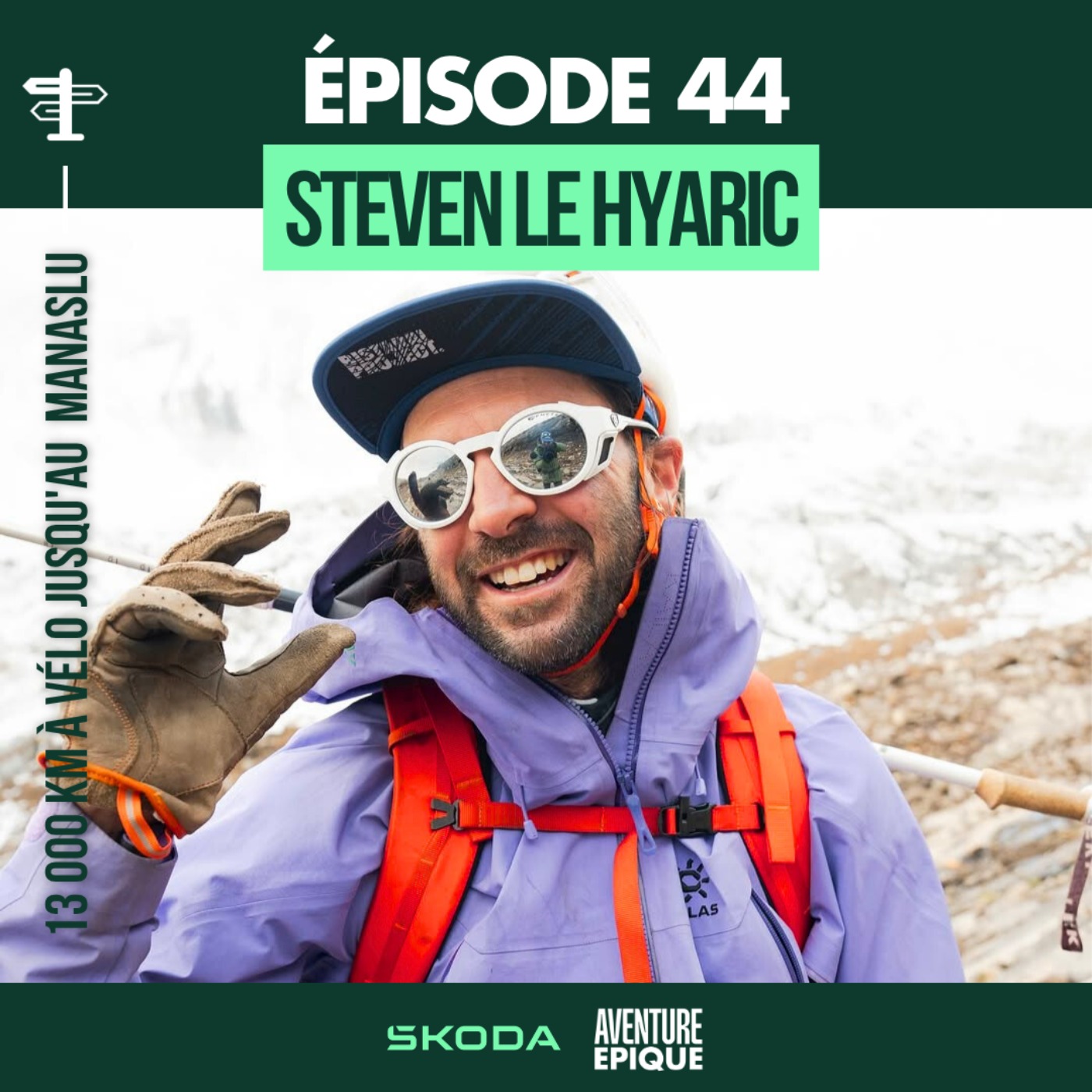 #44. Steven Le Hyaric : 13 000 km à vélo jusqu'au sommet du Manaslu episode artwork