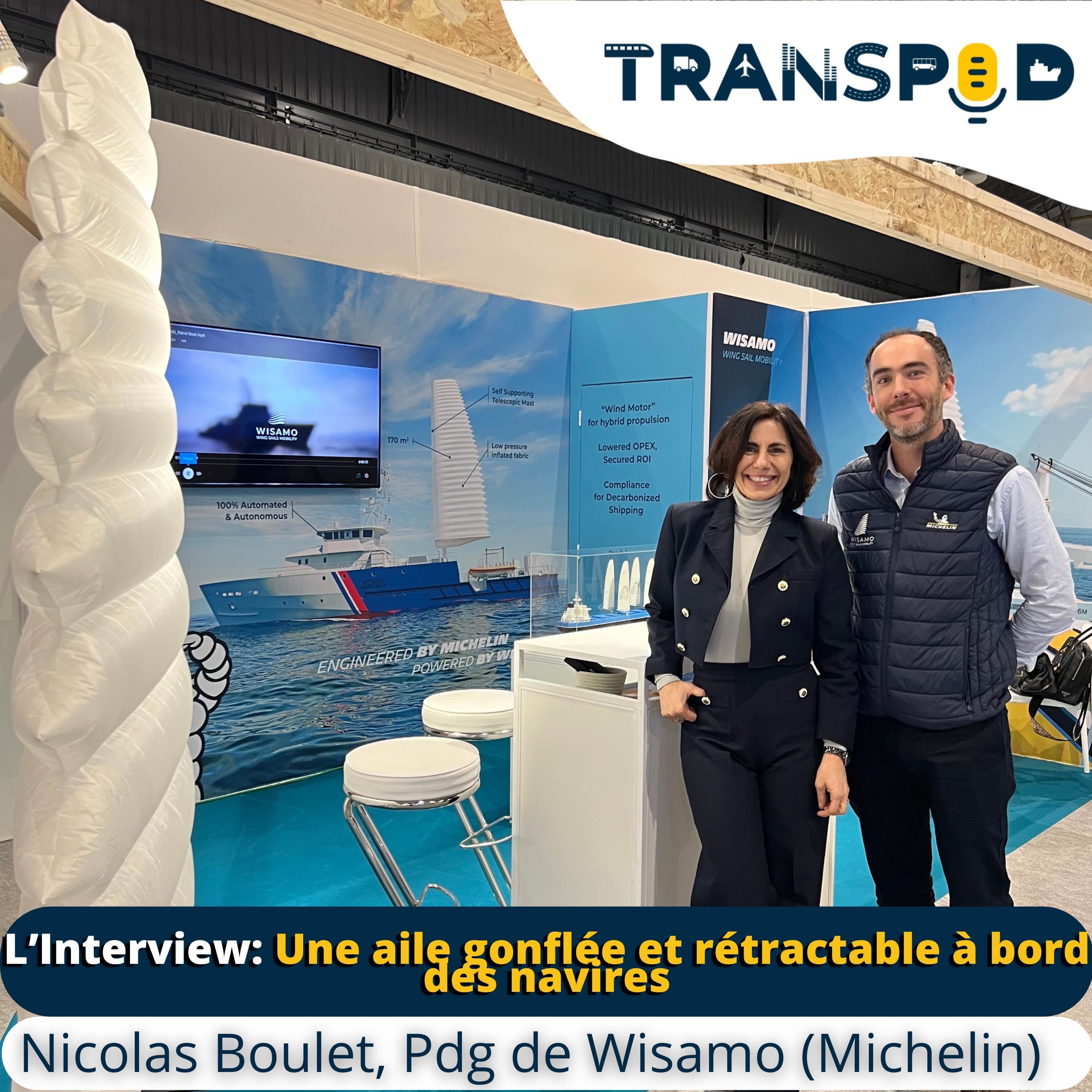 Transpod L'Interview : Des ailes gonflables pour décarboner le transport maritime
