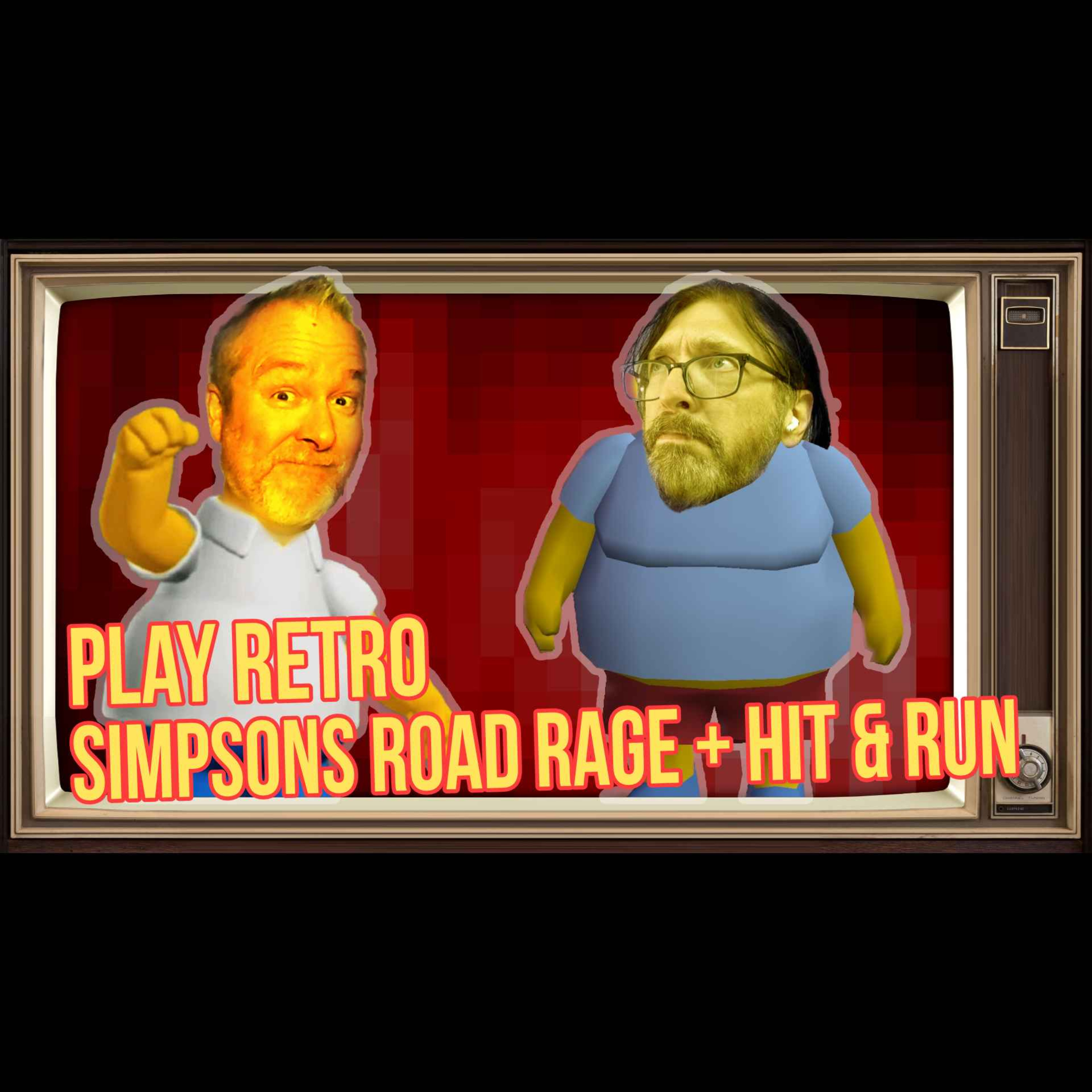 cover art for PLAY RETRO 86: The Simpsons: Hit & Run + Road Rage