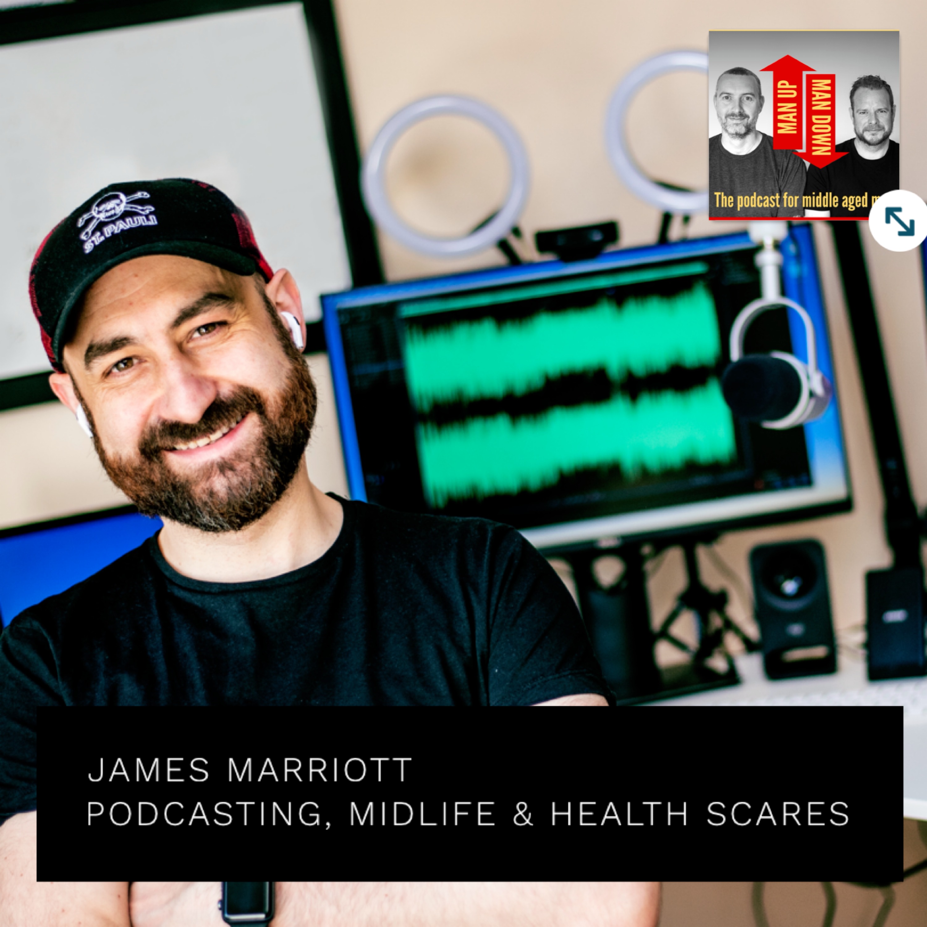 cover art for Podcasting, Midlife and Health Scares