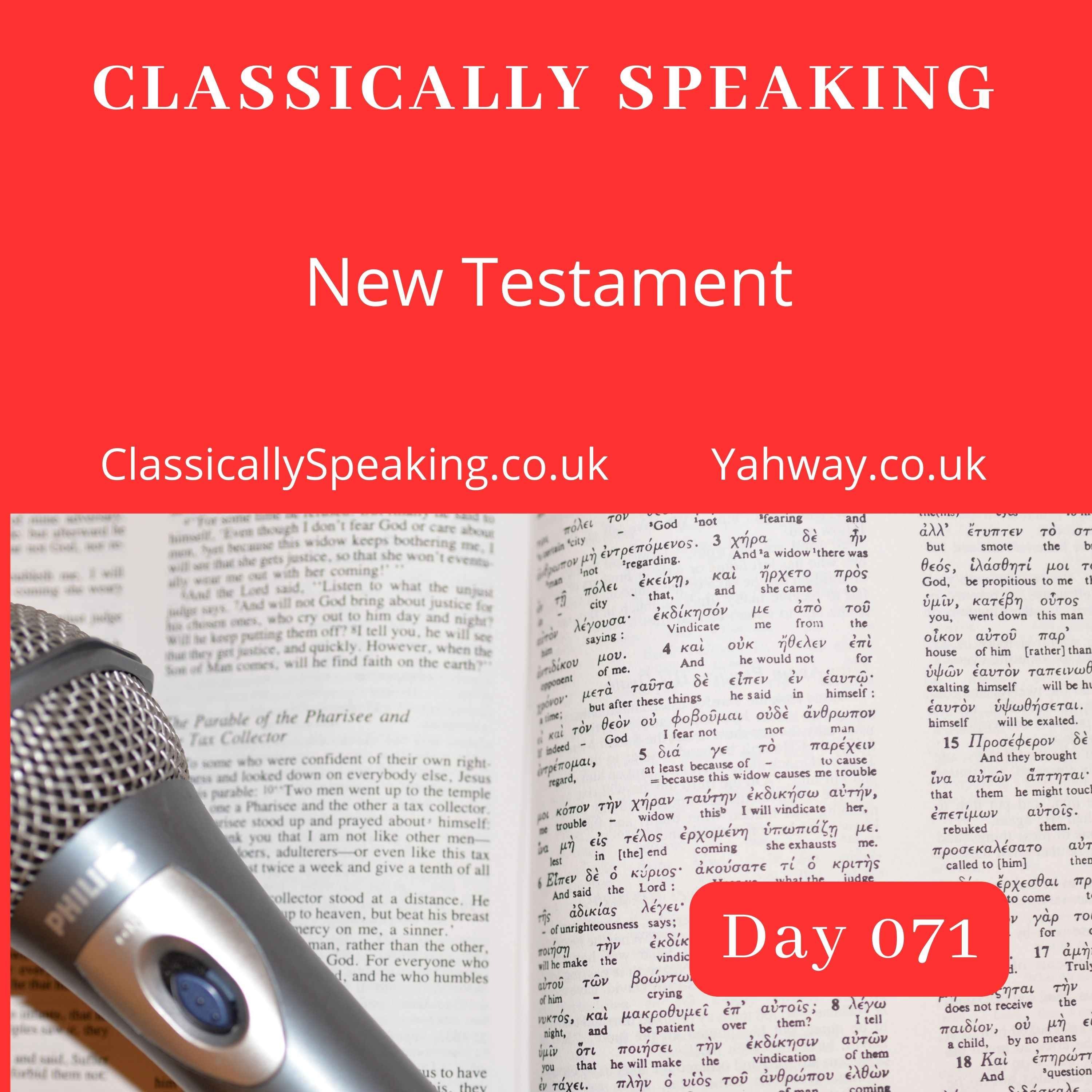 The Bible read to classical music daily